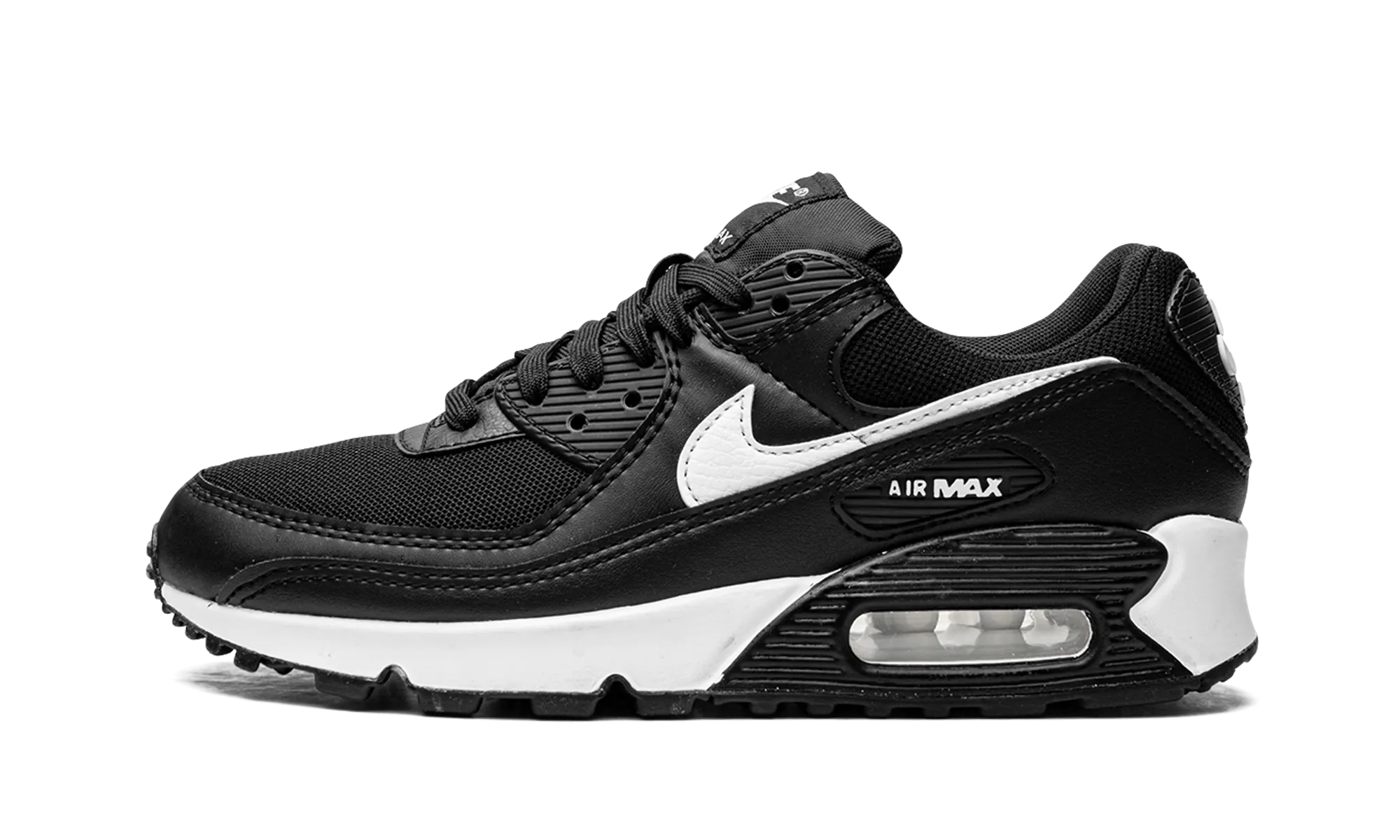 AIR MAX 90 MNS WMNS "Black/White" snowy - day shoes energy - returning midsole shoes