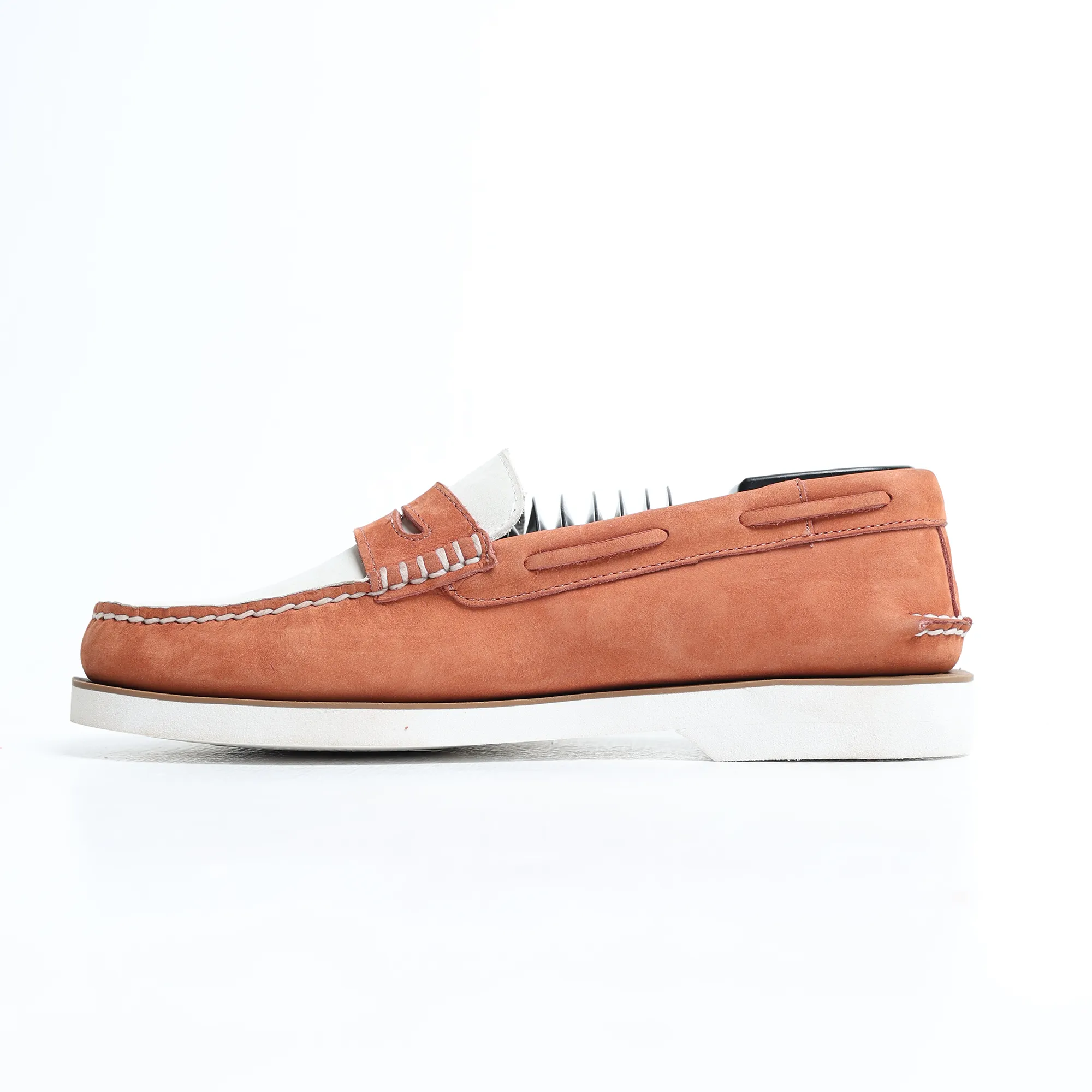 Sperry - Men's Authentic Original Double Sole Penny Loafer -White / Baked High Quality Modern Office