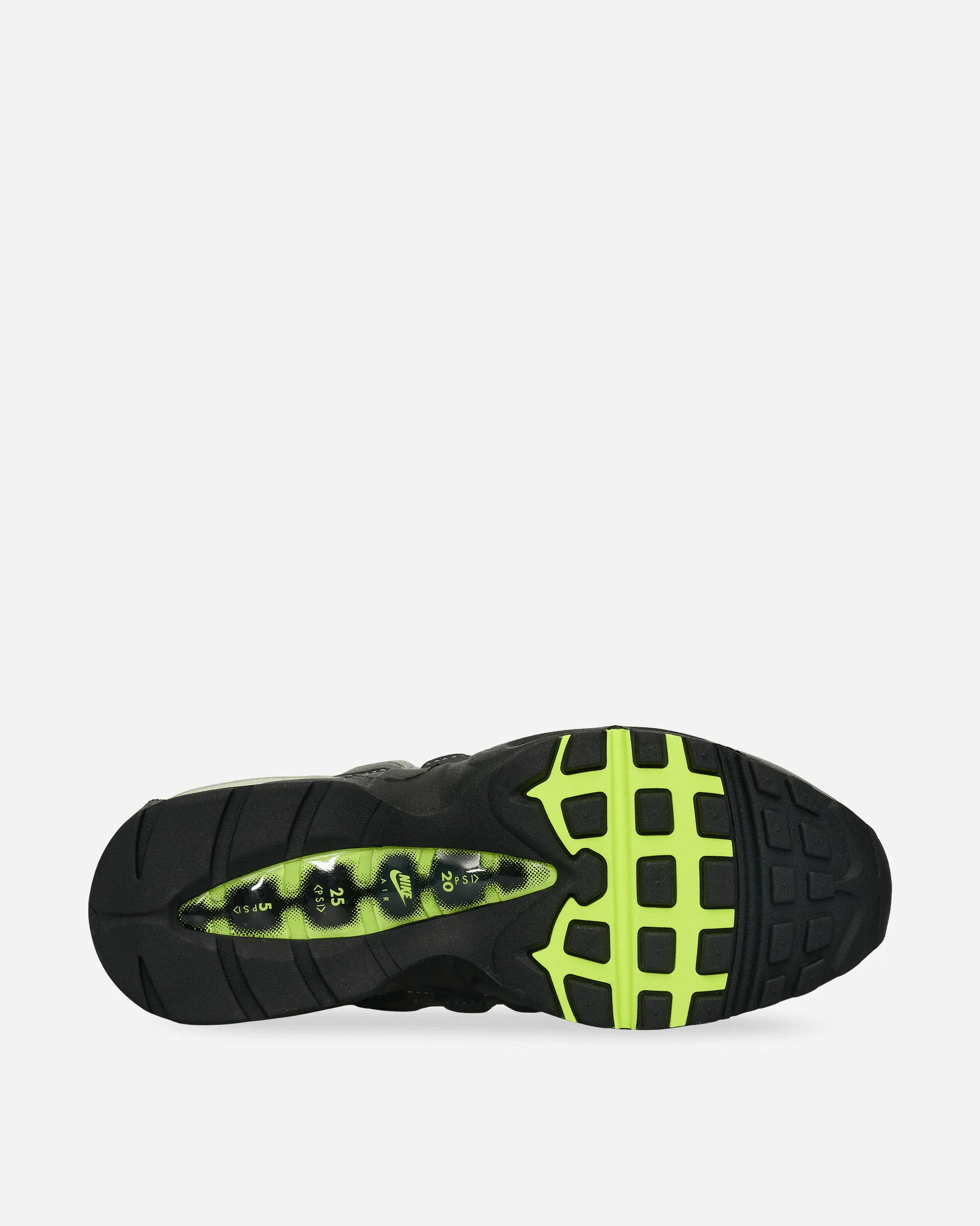 Air Max 95 OG Sneakers Black / Neon Yellow Seamless lining