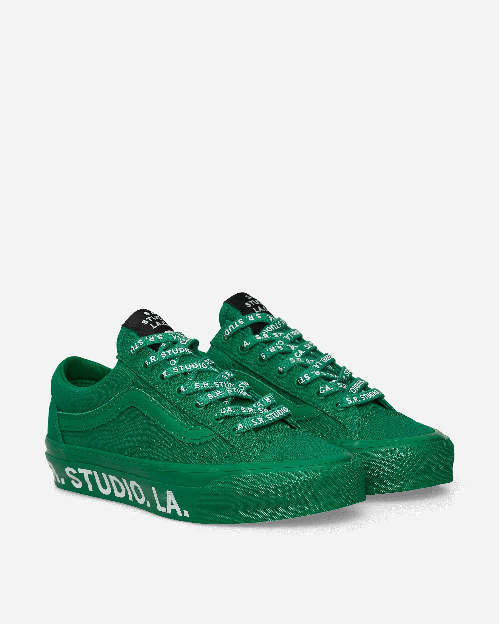 S.R. STUDIO LA.CA. Old Skool Reissue 36 Vibram Sneakers Green Even Ground Elastic Material