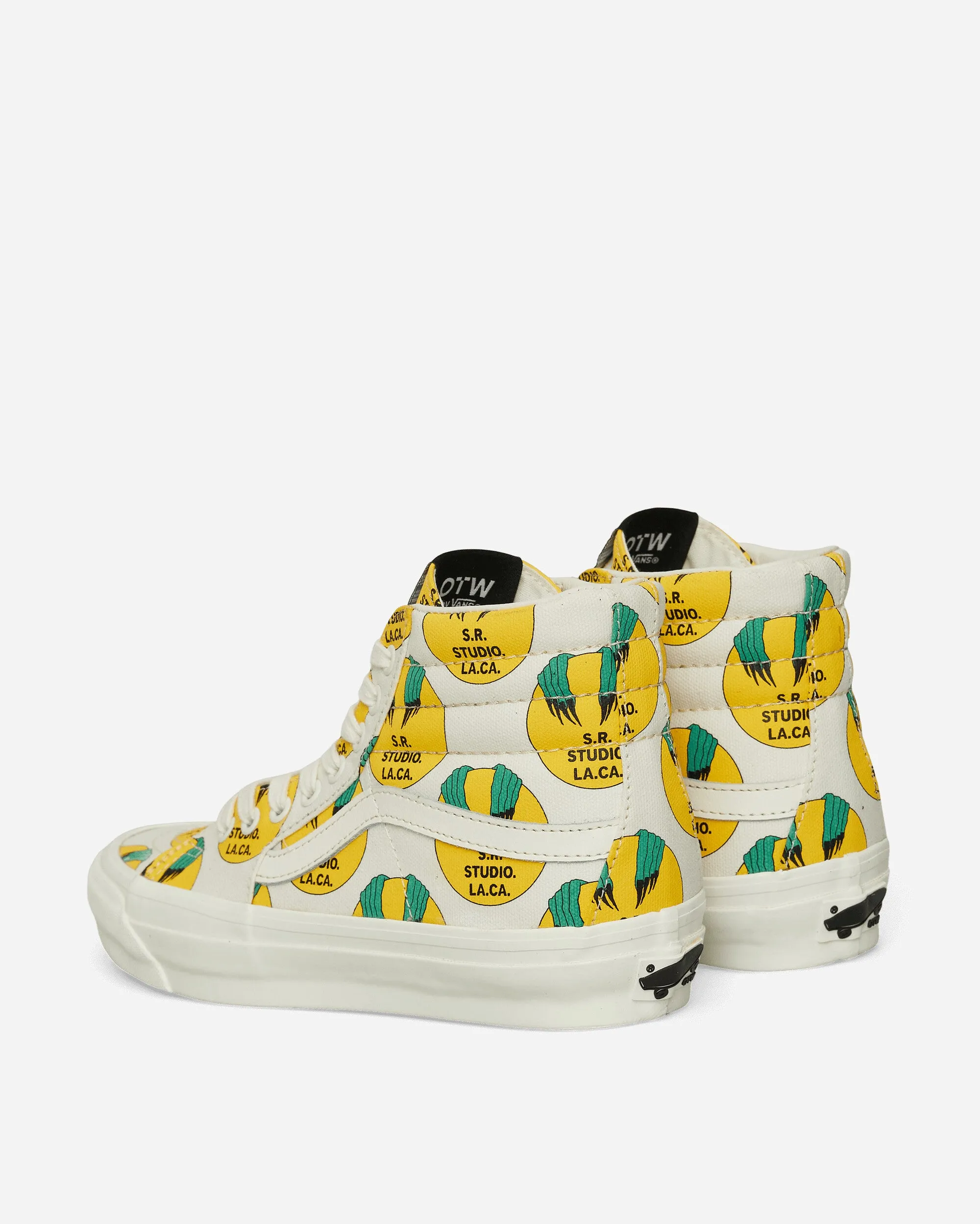S.R. STUDIO LA.CA. Sk8-Hi Reissue 38 Vibram Sneakers Marshmallow Odor Resistant Insole Bounce Back