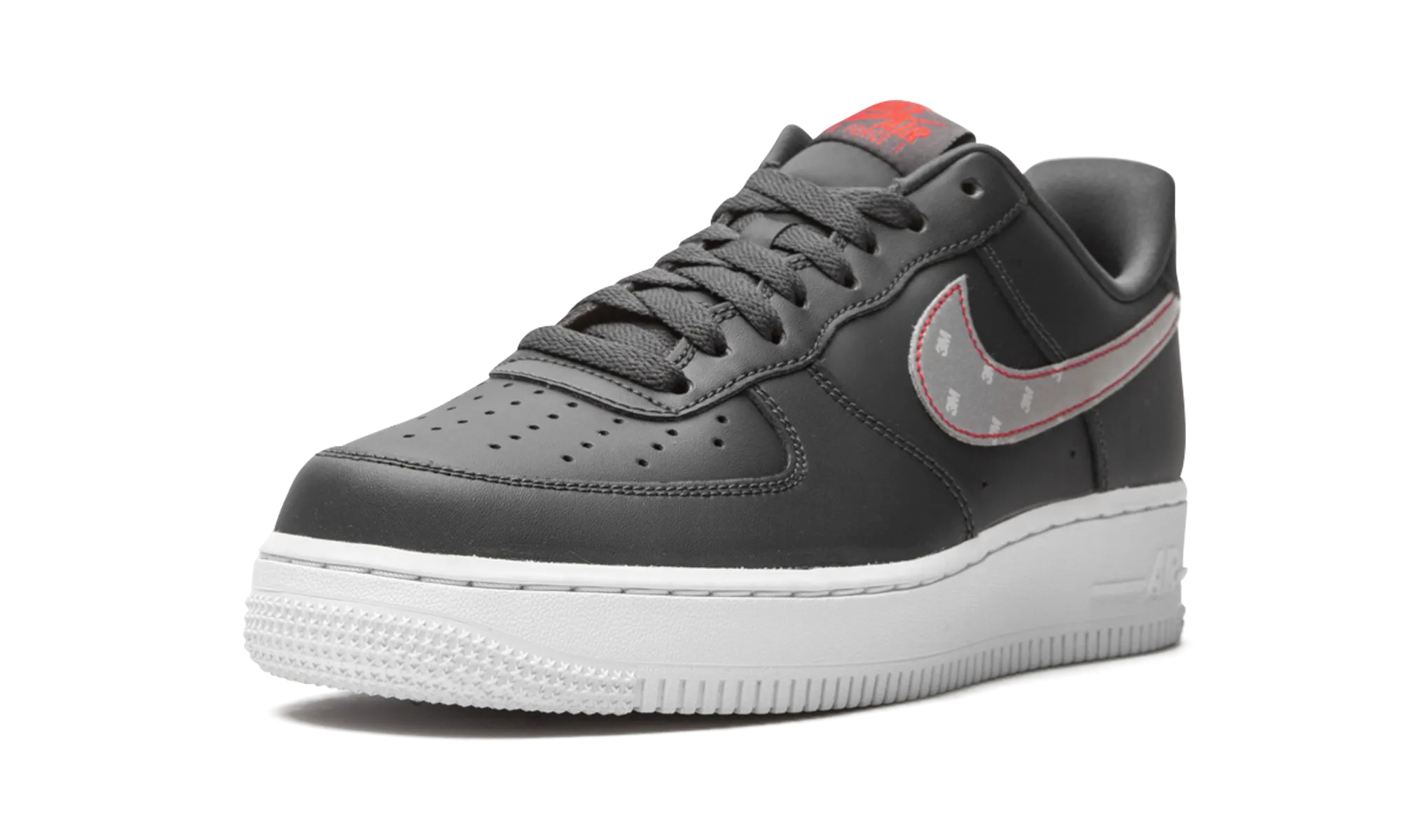 Breathable Upper Design Lace Up Closure System Air Force 1 '07 3M "Anthracite"