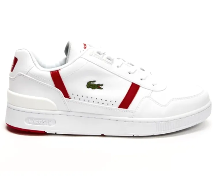 Men's Lacoste T-Clip 0722 1 SMA (White/Red) Cool Streetwear