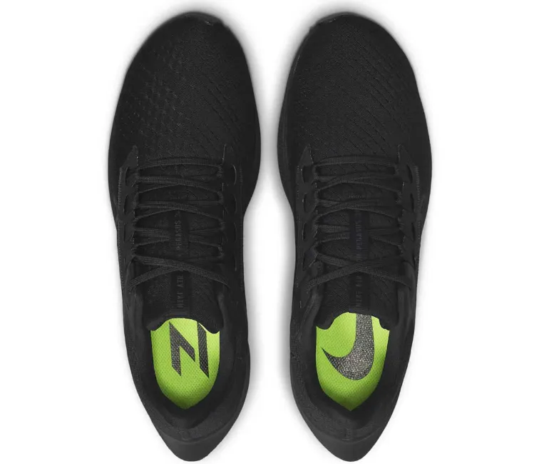 Men's Nike Air Zoom Pegasus 38 (Black/Black) Bounce Back Cushion Pressure Relief Pads
