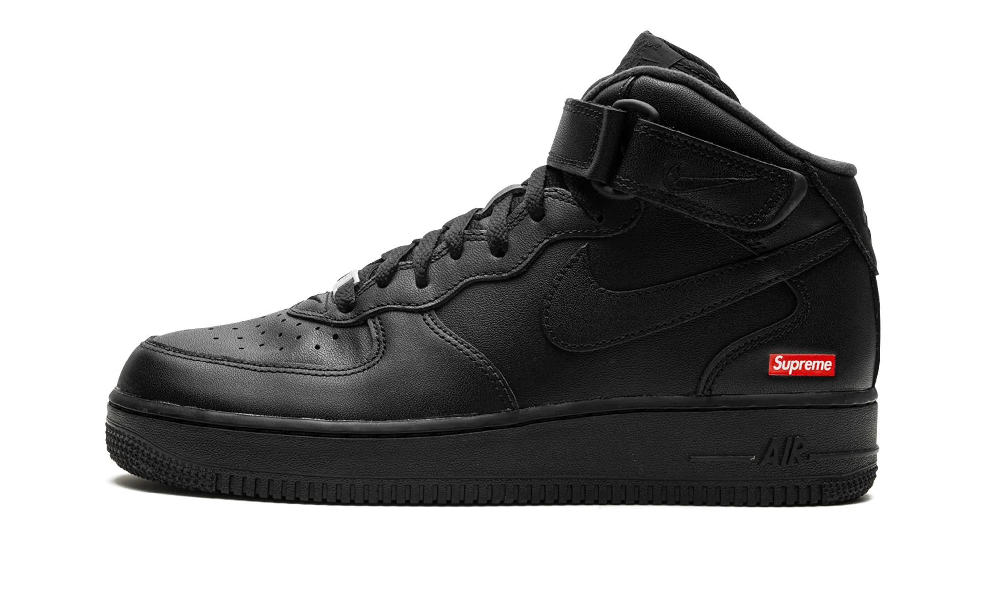 Full Coverage Air Force 1 Mid "Supreme - Mini Box Logo Black"