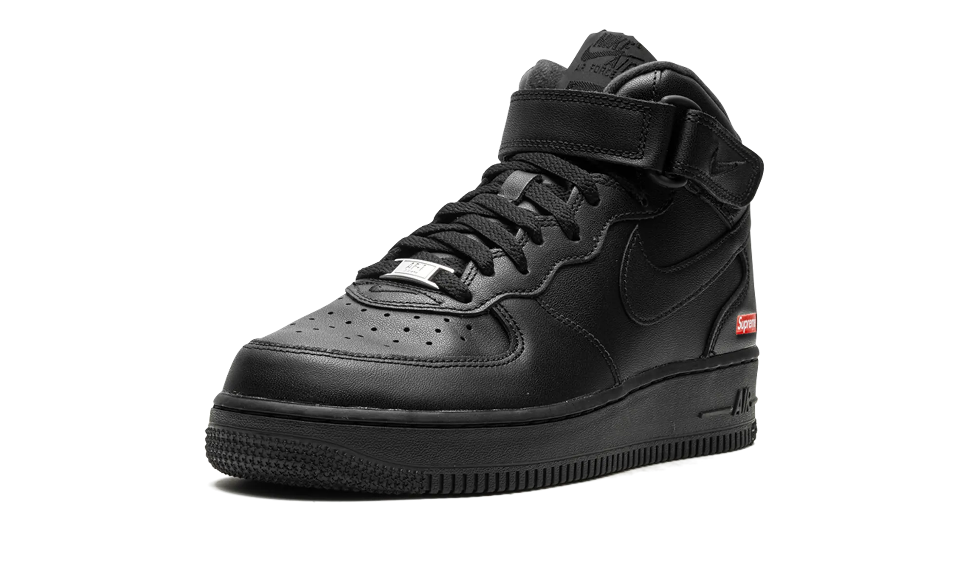 Urban Chic Fashionable Appeal Air Force 1 Mid "Supreme - Mini Box Logo Black"