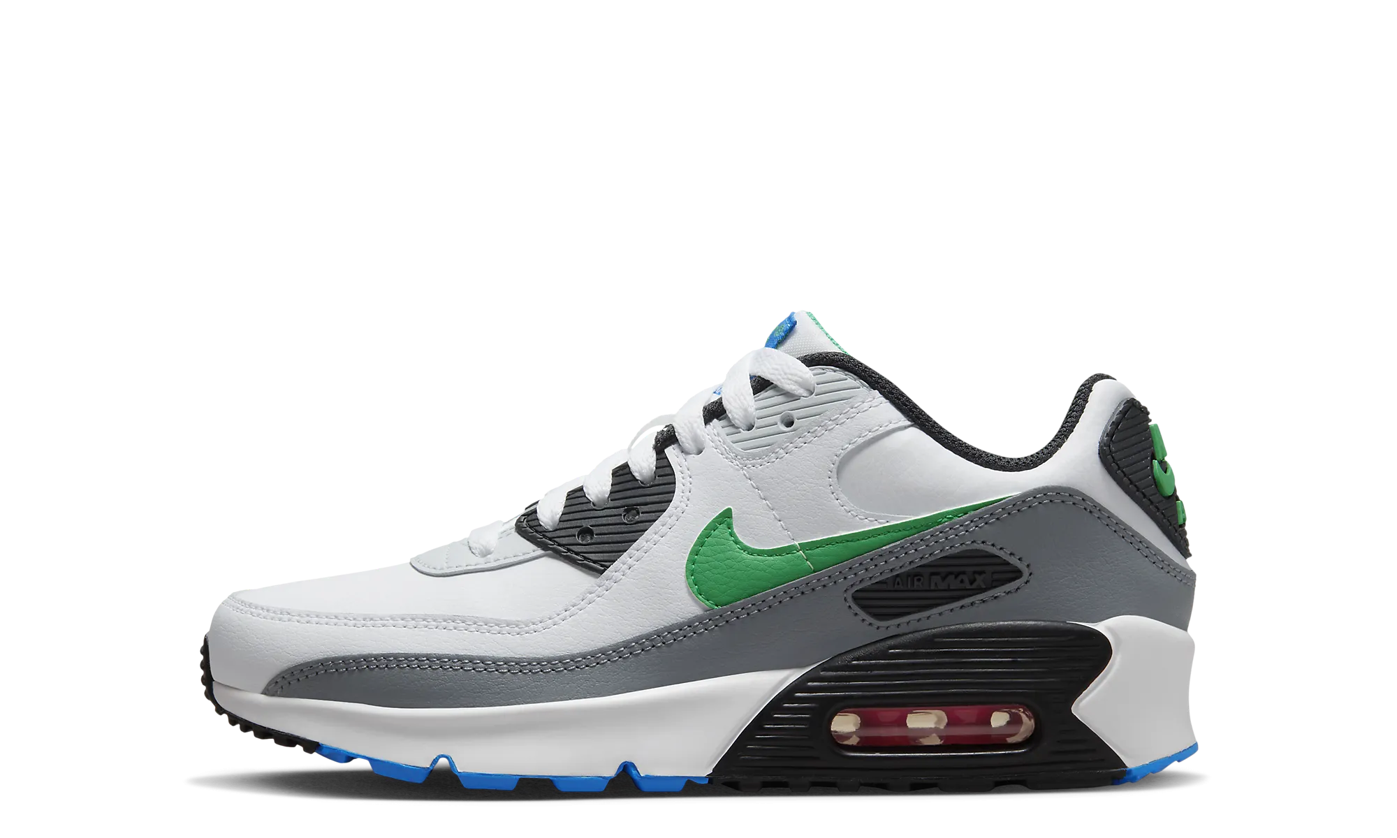 multi - density sole Air Max 90 LTR GS "White Cool Grey"