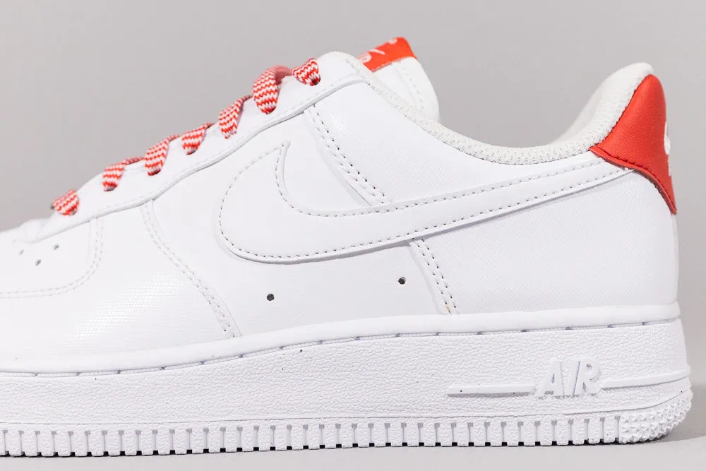 Travel Fit Pointed Toe Women's Nike Air Force 1 '07 'White and Red'
