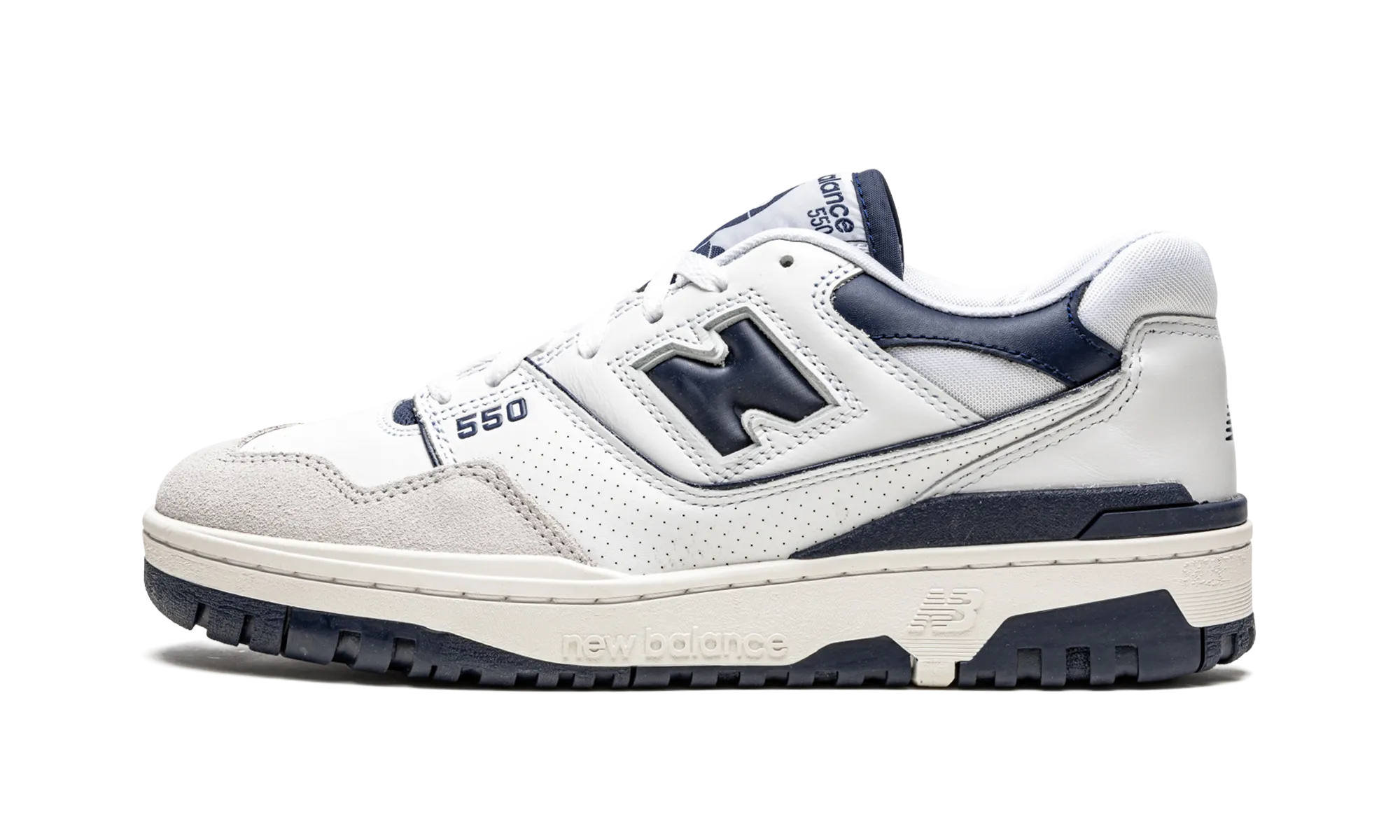 synthetic - lining shoes 550 "White / Navy Blue"