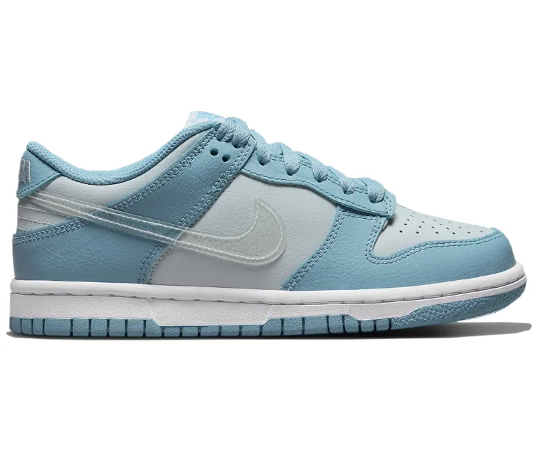 GS Nike Dunk Low (Clear Blue Swoosh) Thermoplastic Uppers