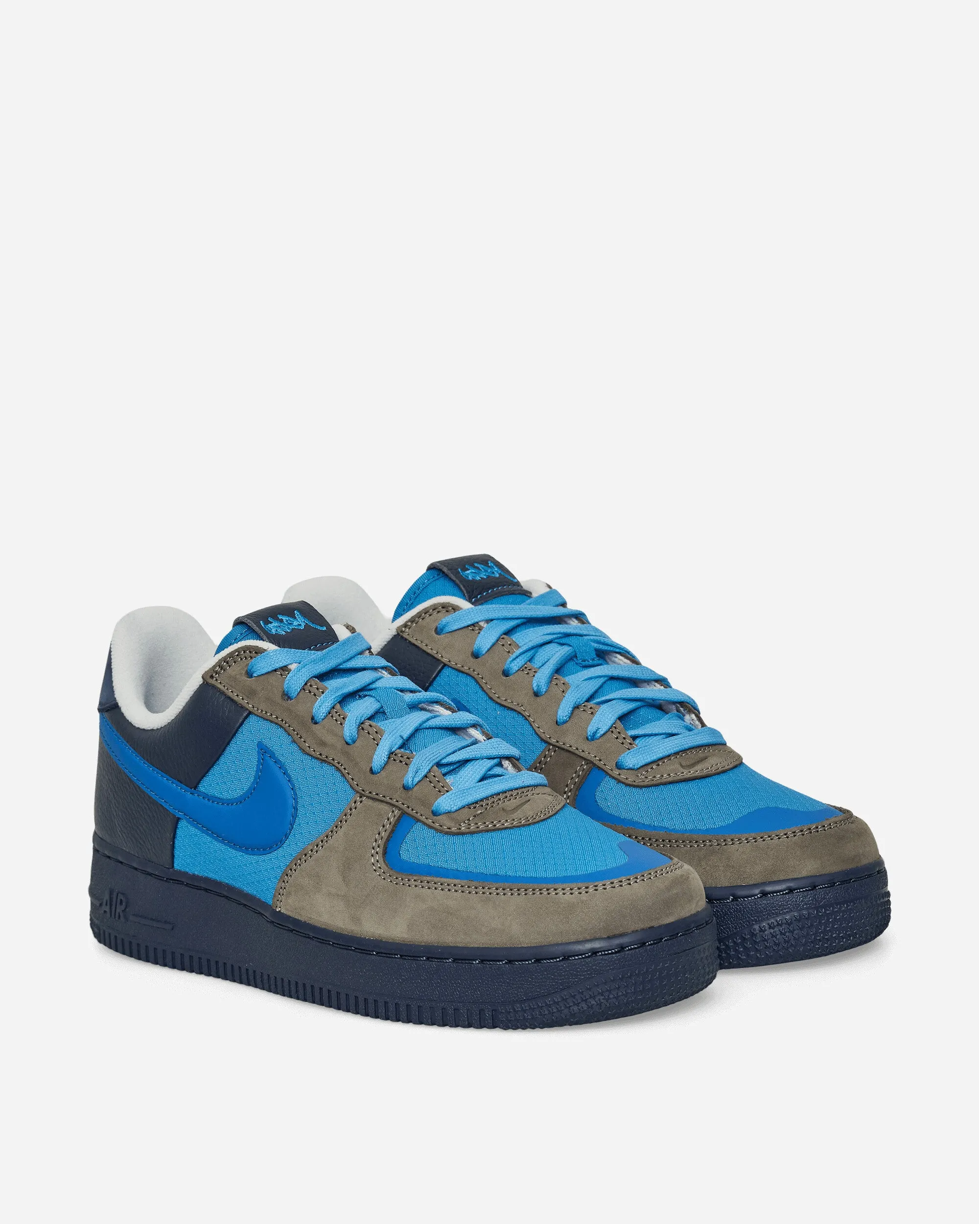 Speed Ready Rocker Sole Tech Stash Air Force 1 Low Sneakers Soft Grey / Harbor Blue