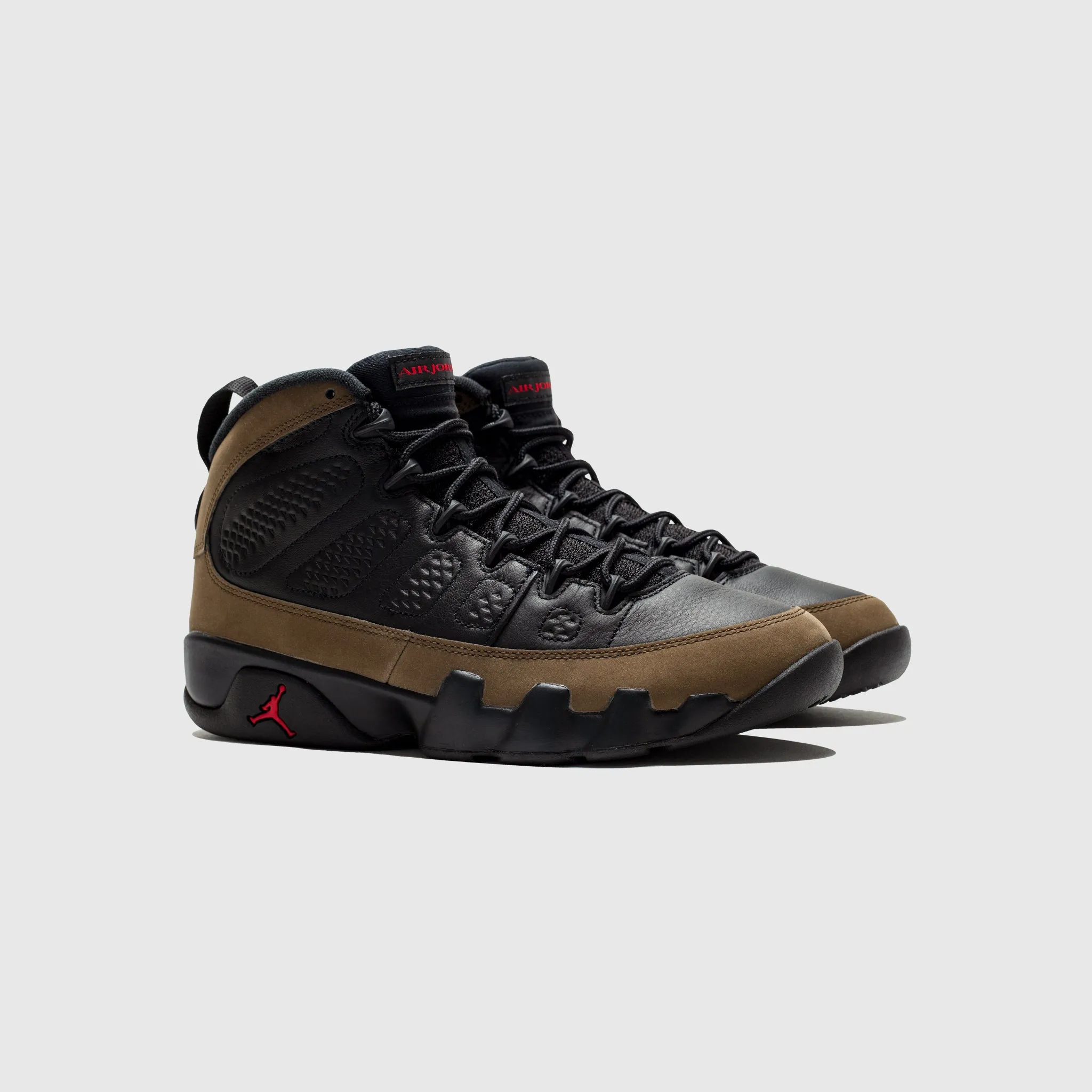 TPE Injection Midsole Textured Outsole Pattern AIR JORDAN 9 RETRO "OLIVE"