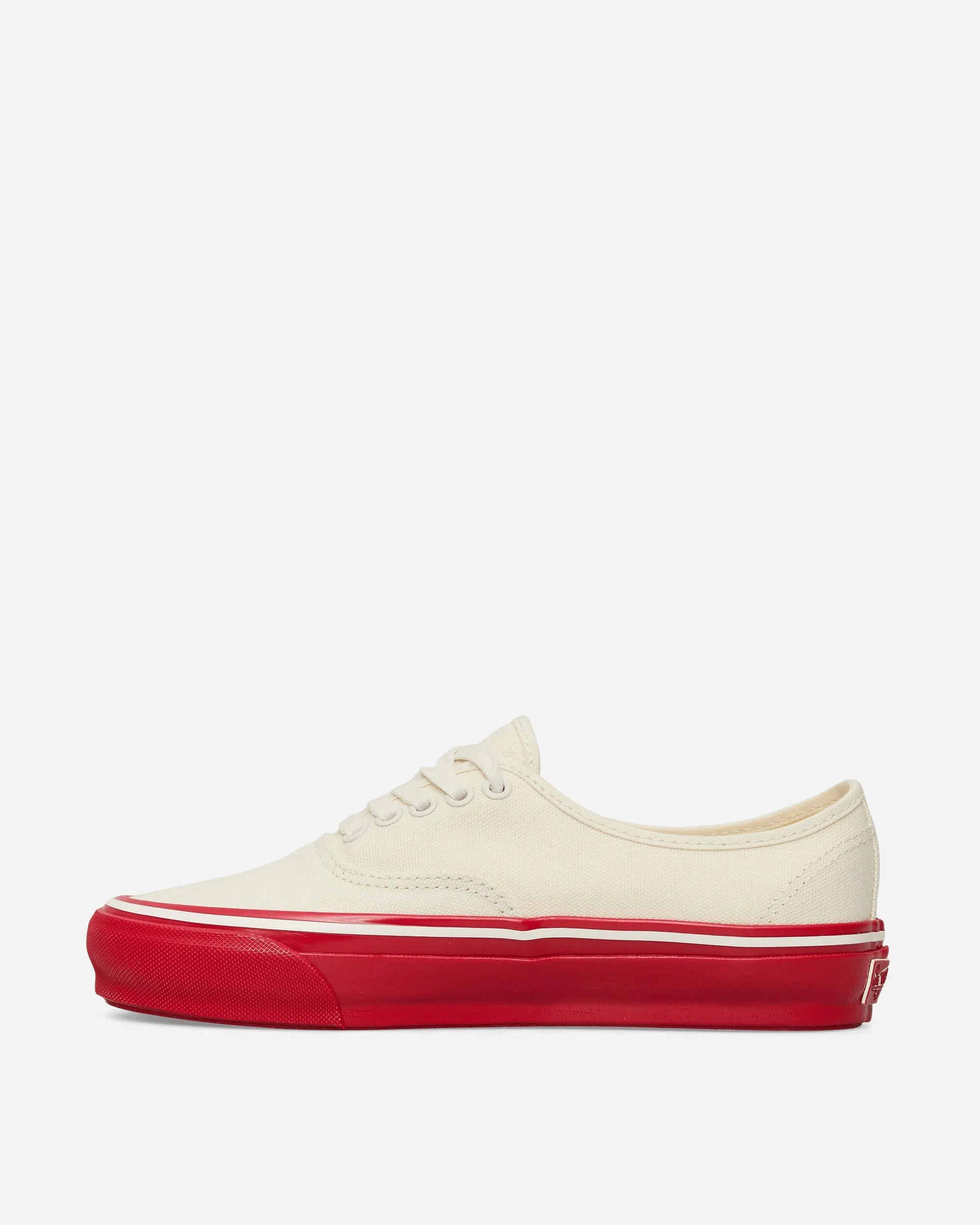 Premium Authentic 44 Duck Canvas Sneakers White / Red Core Fit Microfiber Lining
