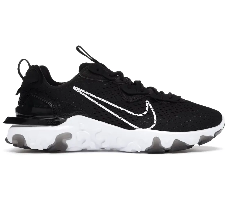 Men's Nike React Vision DimSix (Black/White) Thermal Regulating Textile
