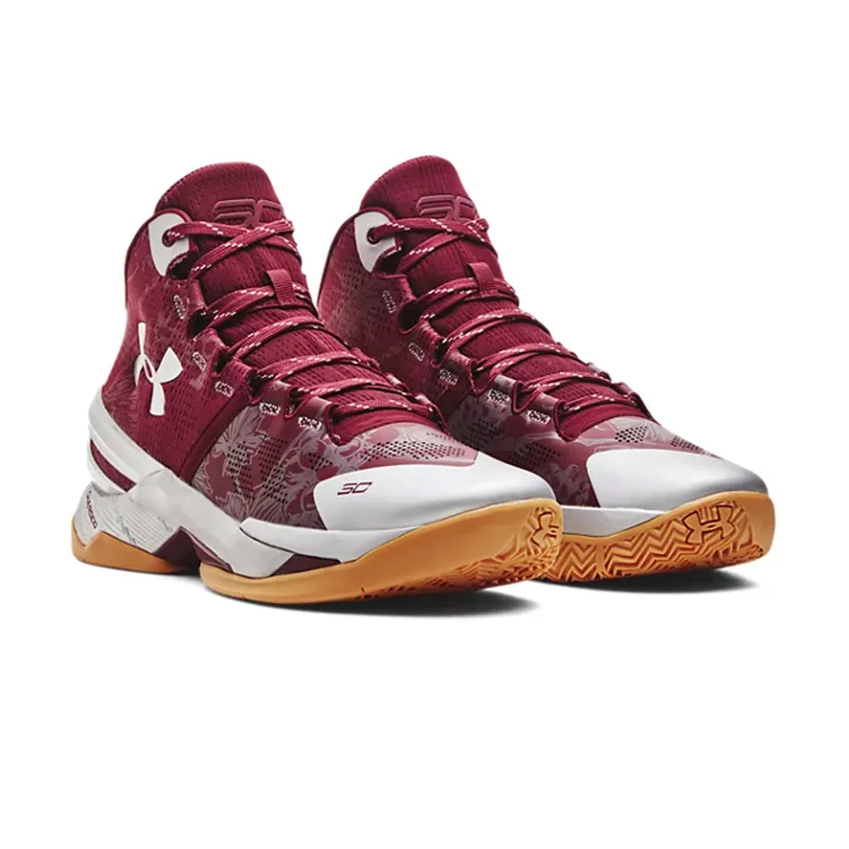 Stiff Curry 2 Retro 'Deep Red Metallic Silver'