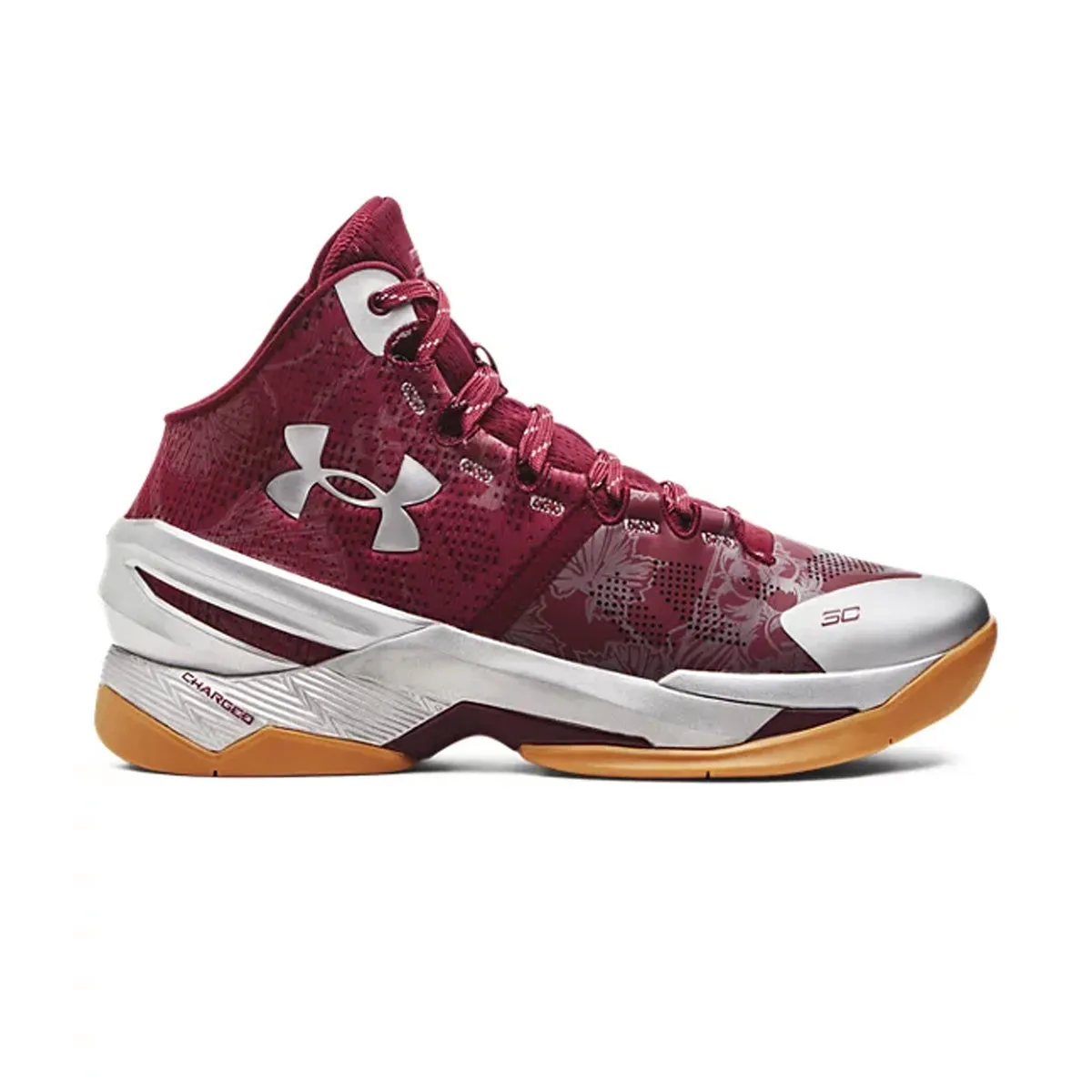 Curry 2 Retro 'Deep Red Metallic Silver' All-day breathability graduation