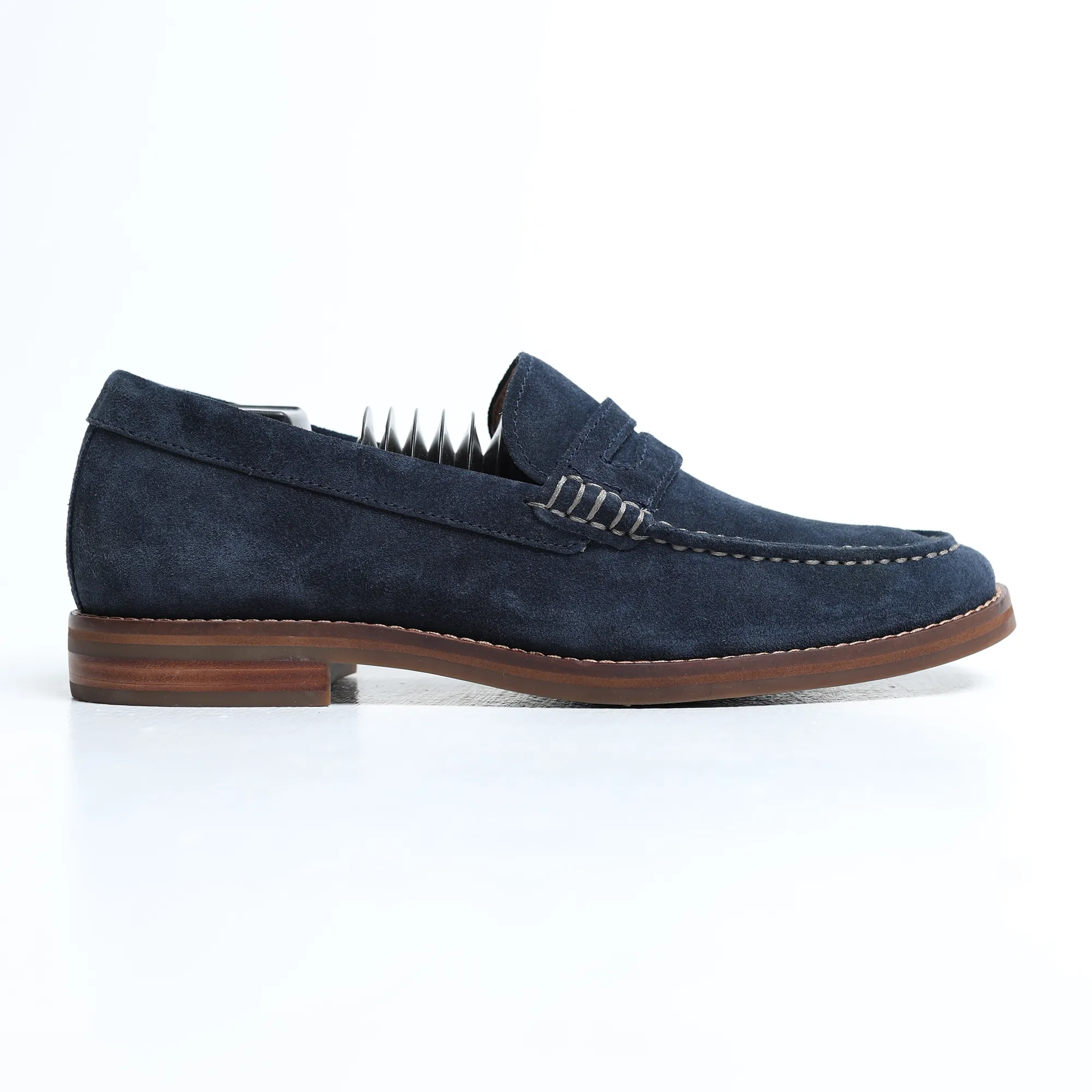 Everyday Basics Minimal Style Sperry Men's - Suede Penny Loafers ( Blue )