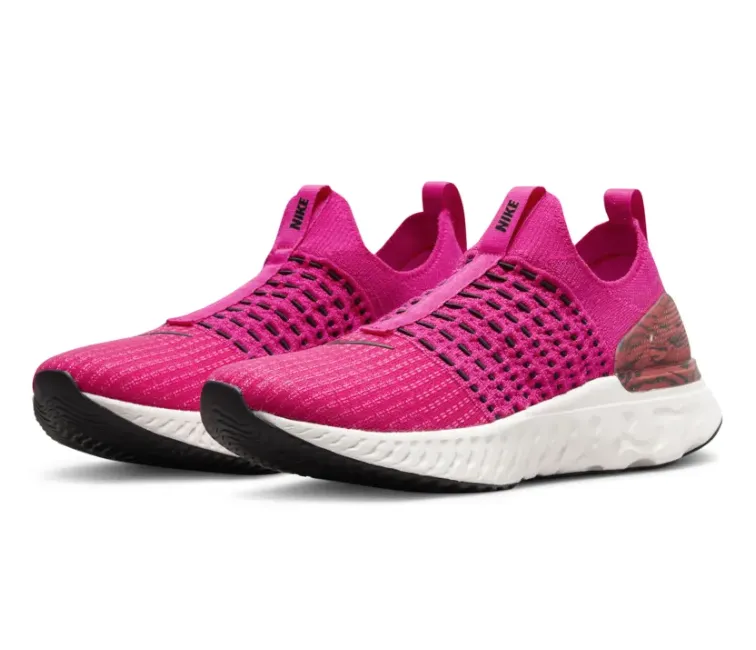 Good elasticity Reliable Wear Women's Nike React Phantom Run FK 2 (Pink Prime)