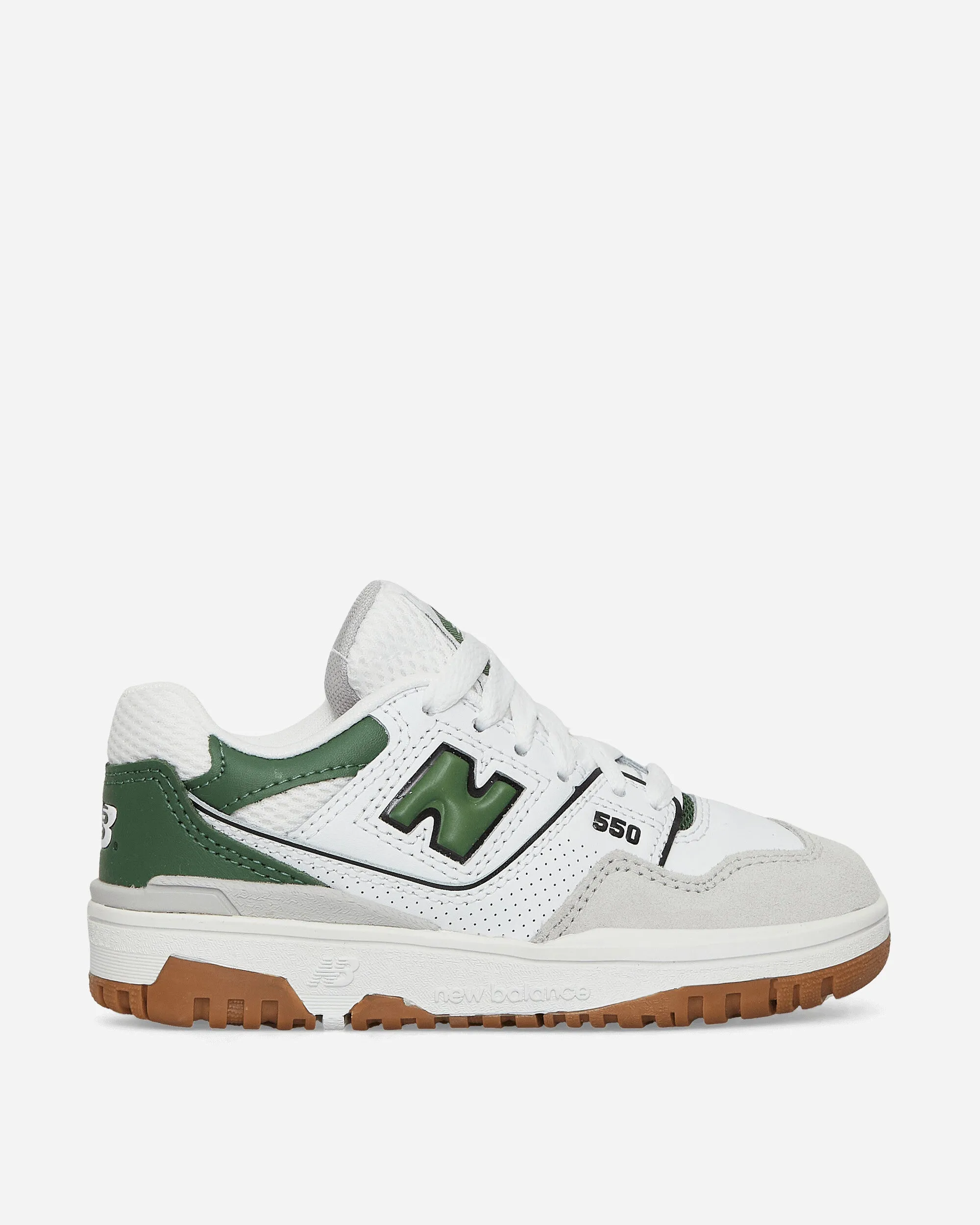 550 Kids Sneakers Brighton Grey / Green Padded Ankle