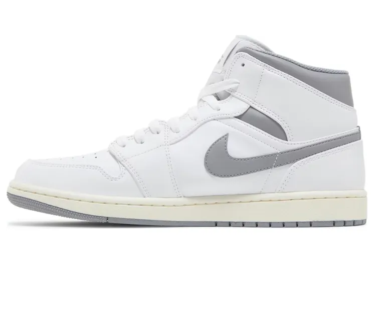 Smart Moves Low Collar Design Men's Nike Air Jordan 1 Mid (Vintage Grey)