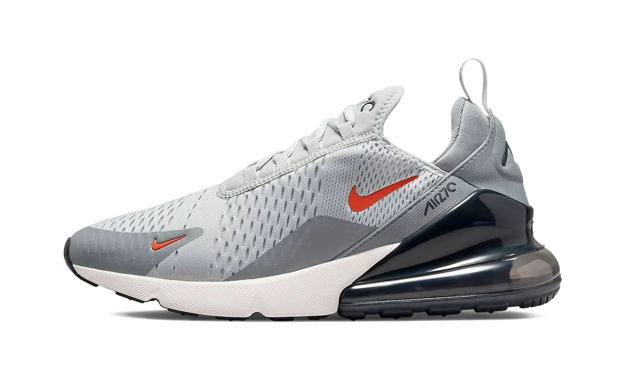 vegan running shoes Air Max 270 "Grey Fog Team Orange Sail"