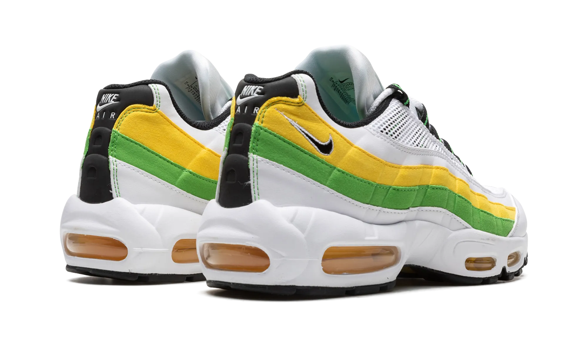 Air Max 95 "Green Apple" running in a valley shoes