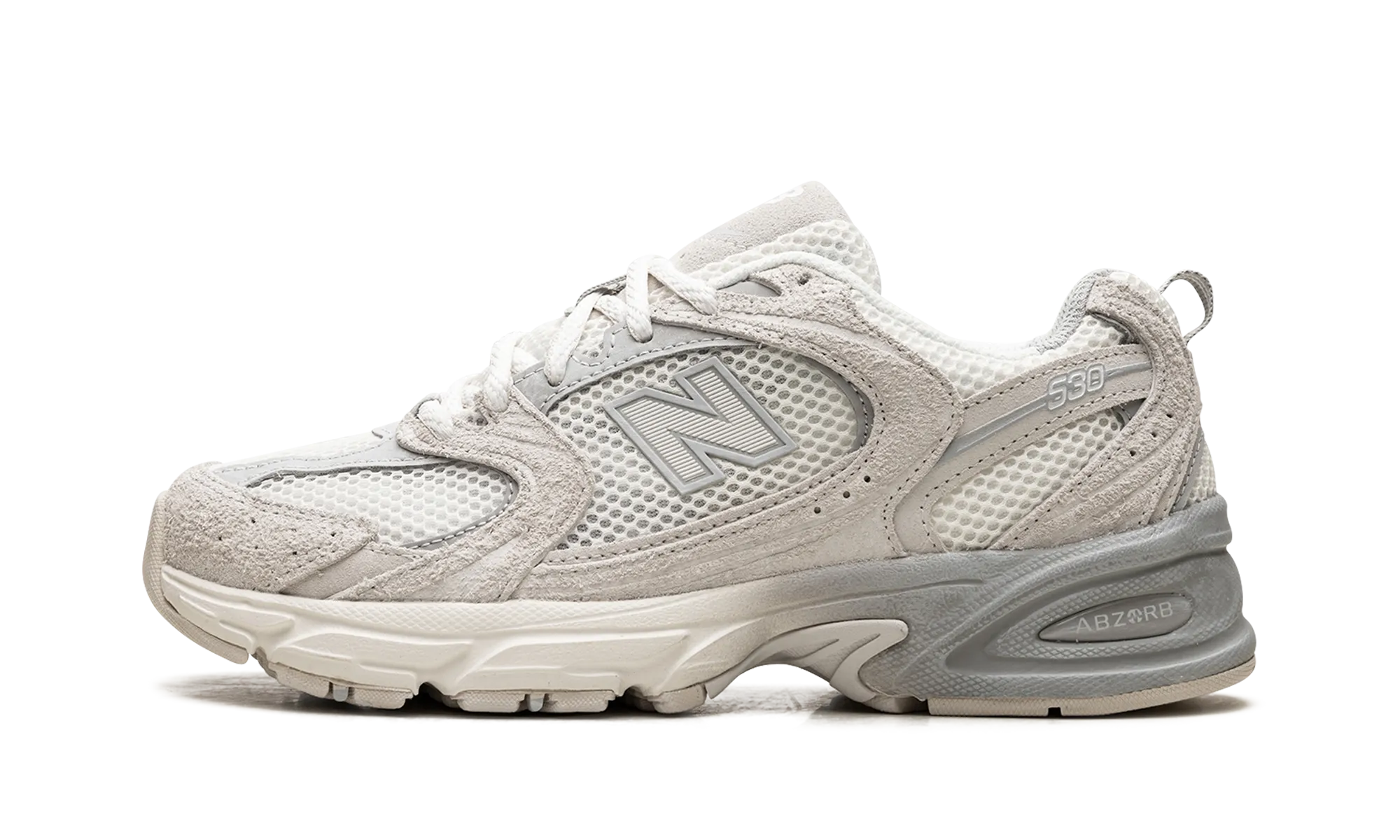 530 "Moonbeam Raw Cashew Raincloud" versatile function shoes maximalist running option