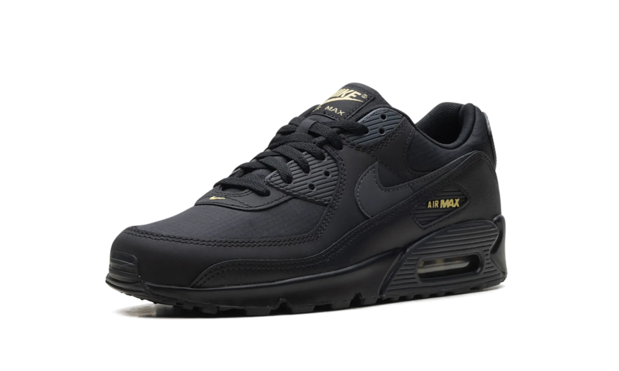 Air Max 90 "Black Buff Gold" running for social interaction
