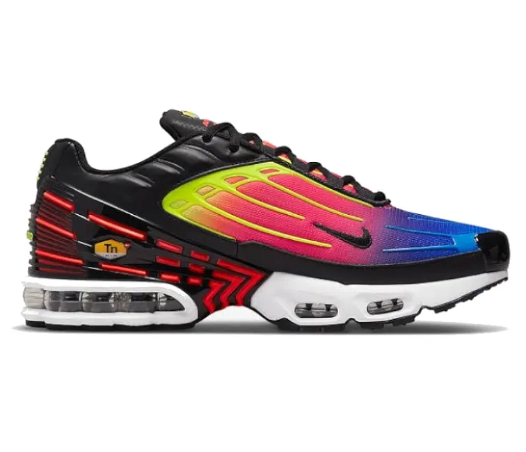 Men's Nike Air Max Plus TN3 (Black Neon) Stability Enhancing Structure Premium Technology
