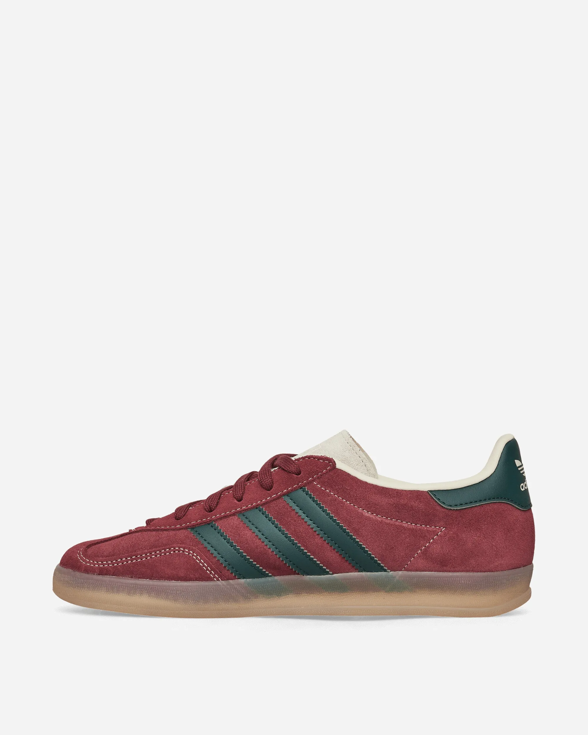 Non Marking Tread Flexible Torsion Gazelle Indoor Sneakers Shadow Red / Shadow Green