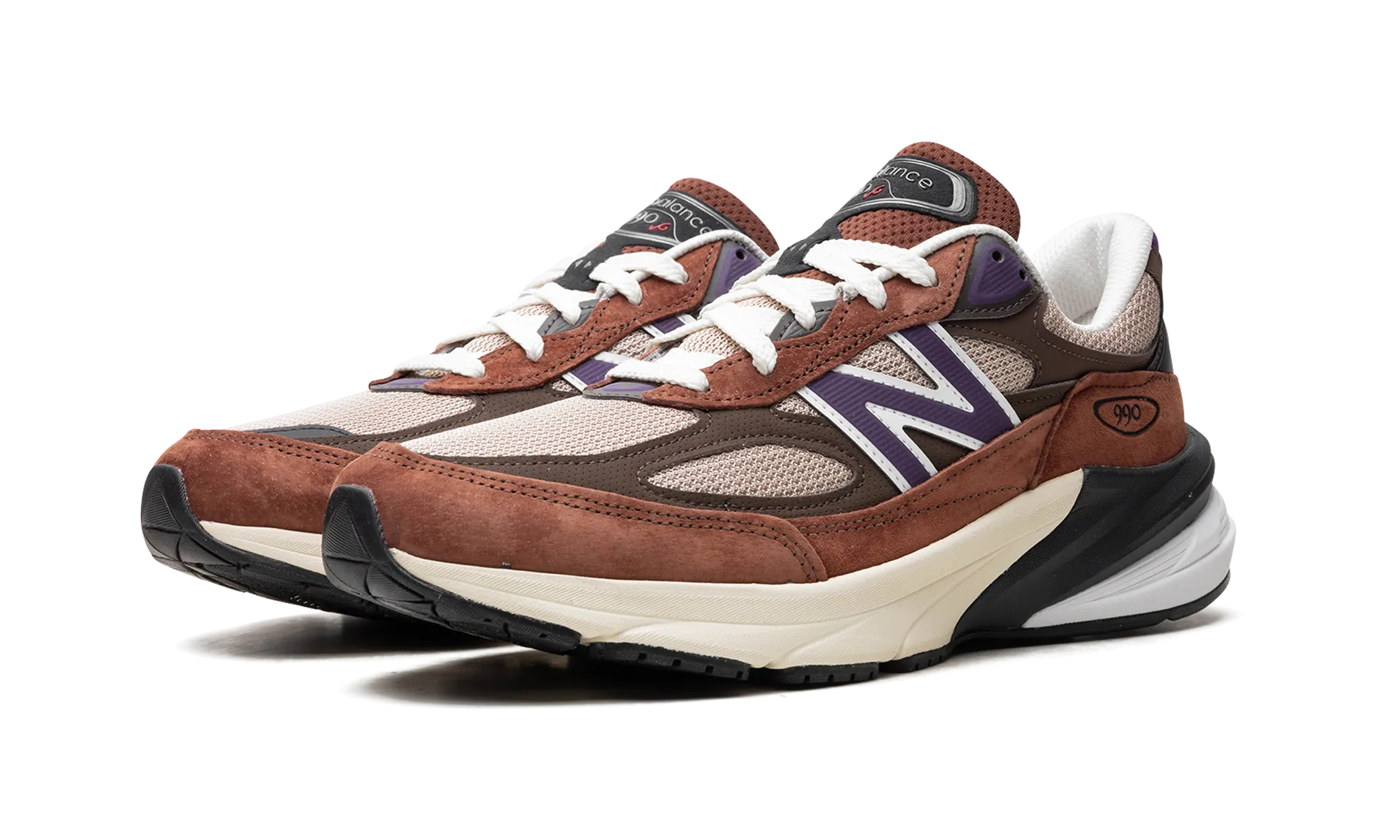 running in dry conditions shoes 990v6 "Made in USA - Rich Oak / Cosmic Grape"