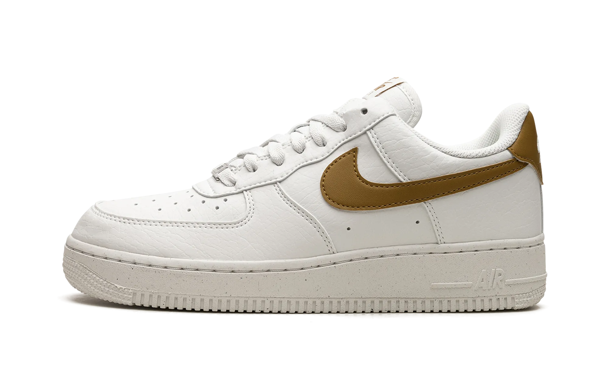 AIR FORCE 1 LO NEXT NATURE WMNS "Bronzine" Quick Lace Toggle Knit Upper Material