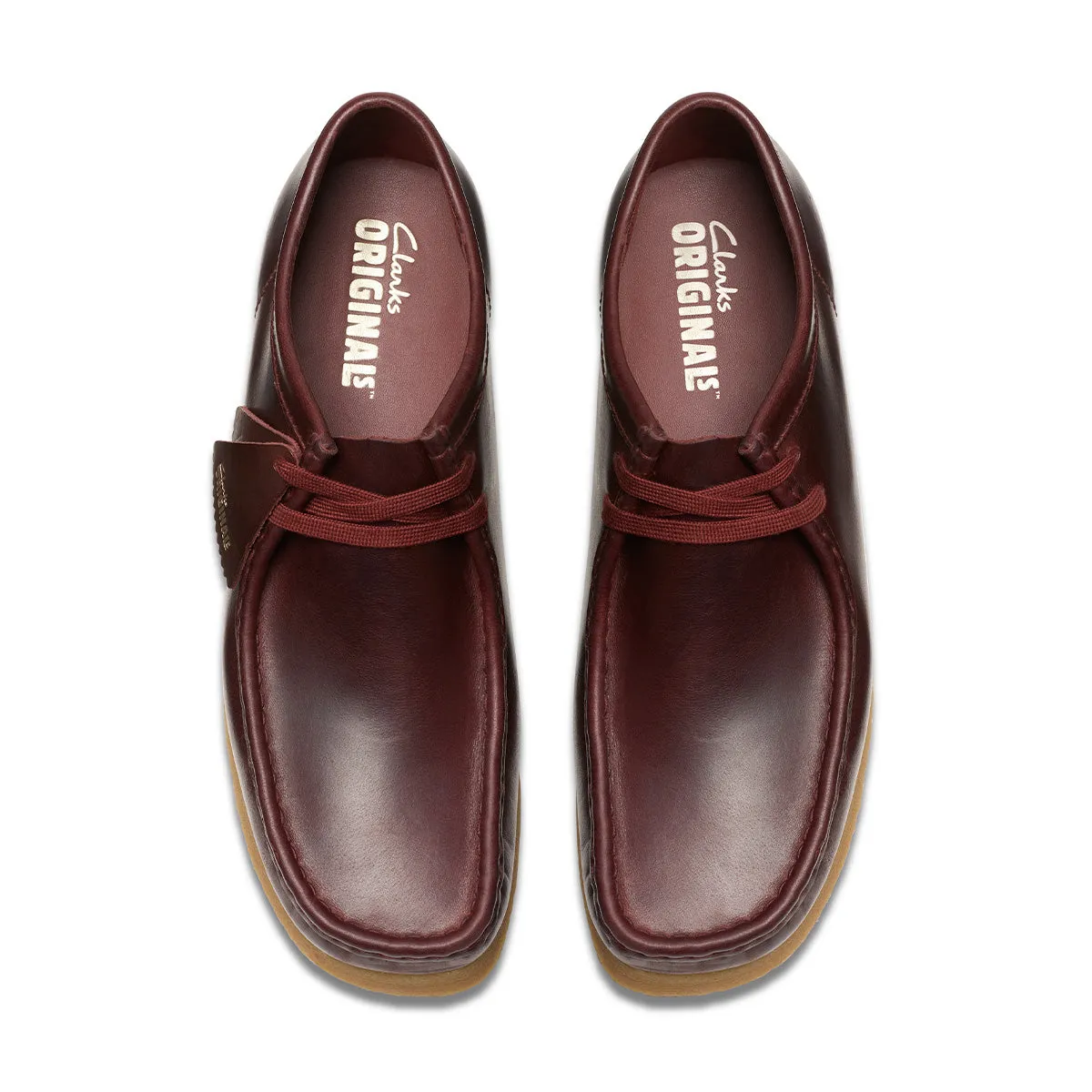 Wallabee 'Deep Red' Signature Style All-around silhouette
