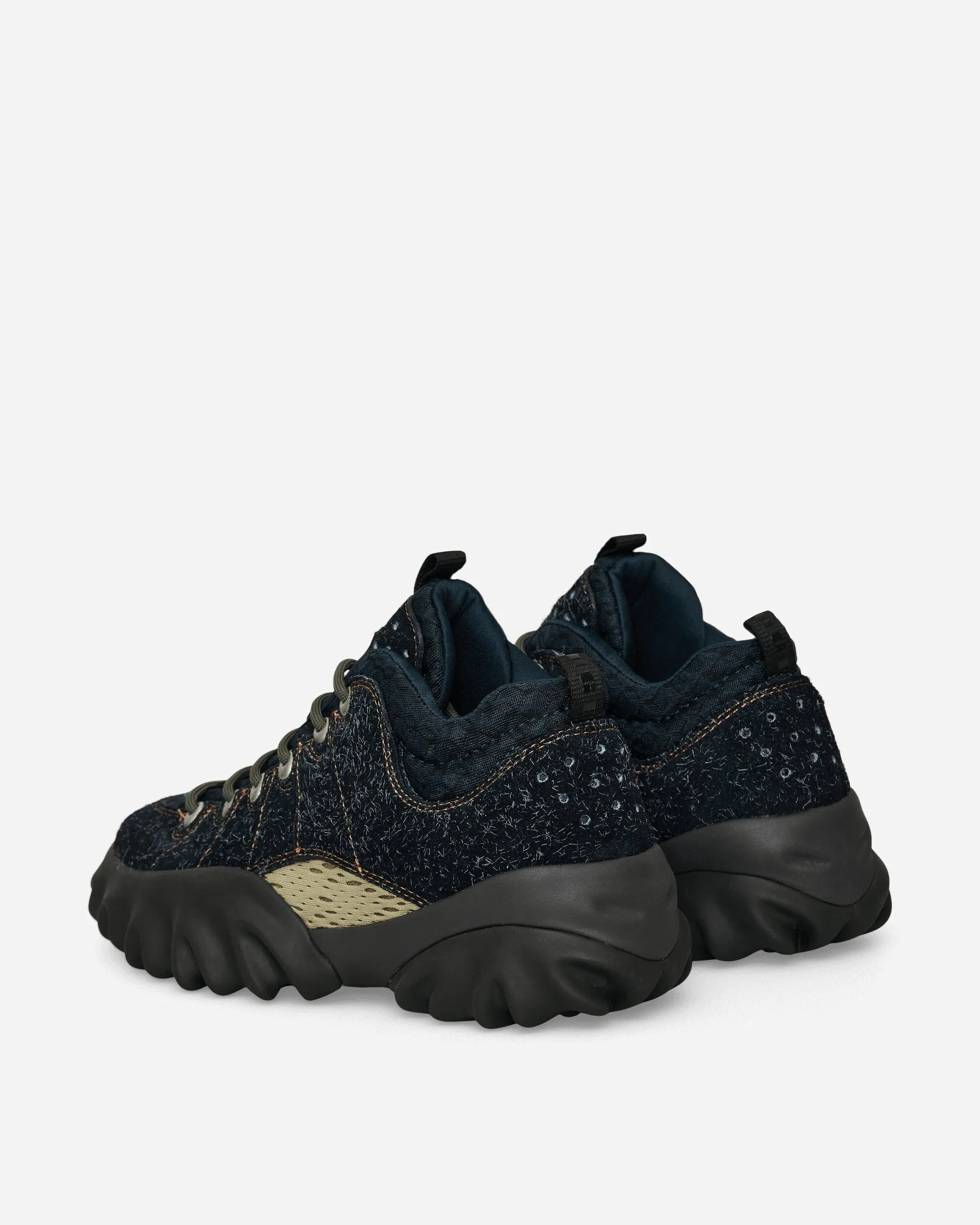 Suede Edge Boots Hairy Blue Graphite Balanced Frame Motion Style