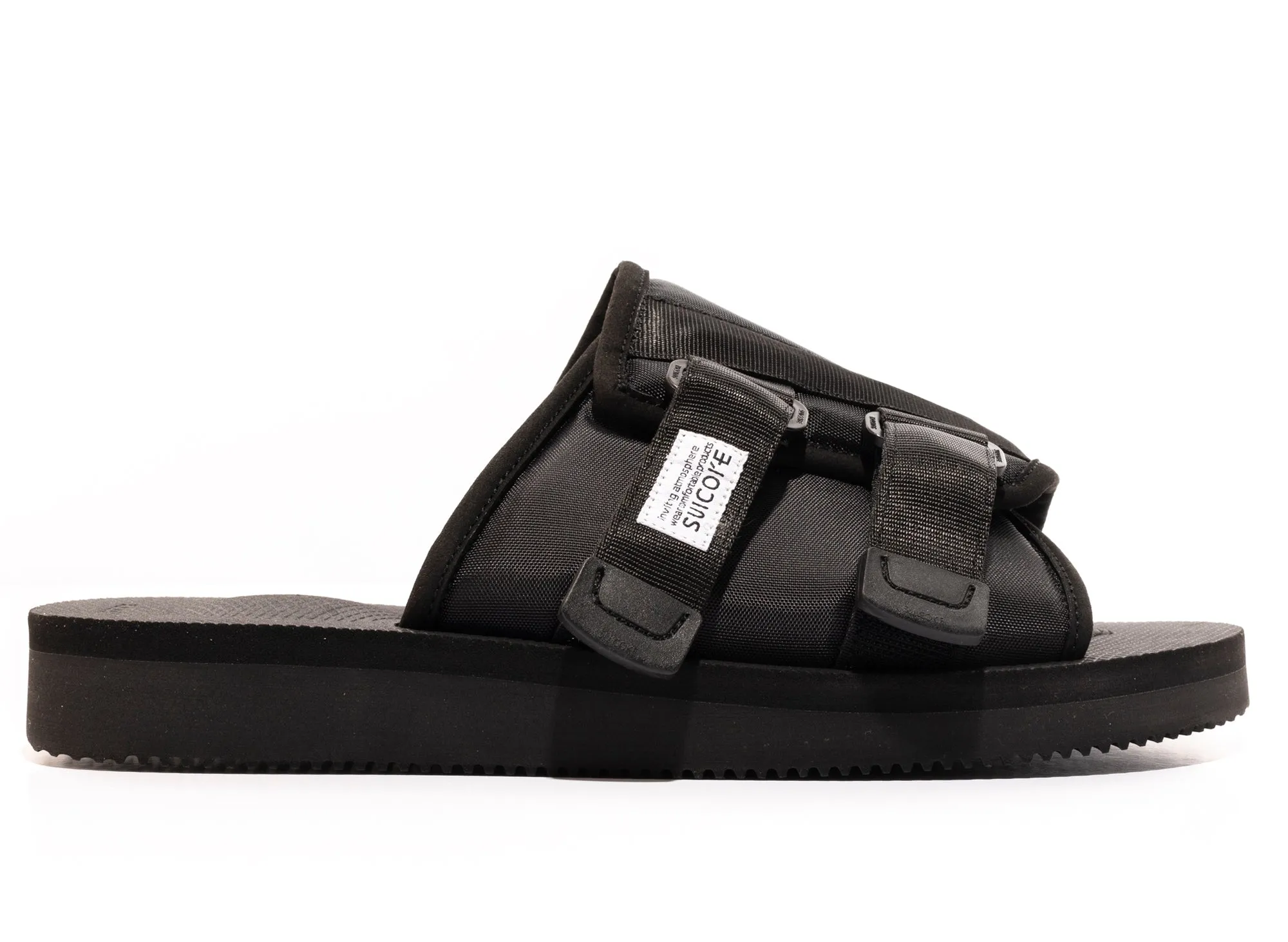 Comfort Heel Spring Bloom Suicoke KAW-Cab Sandals in Black