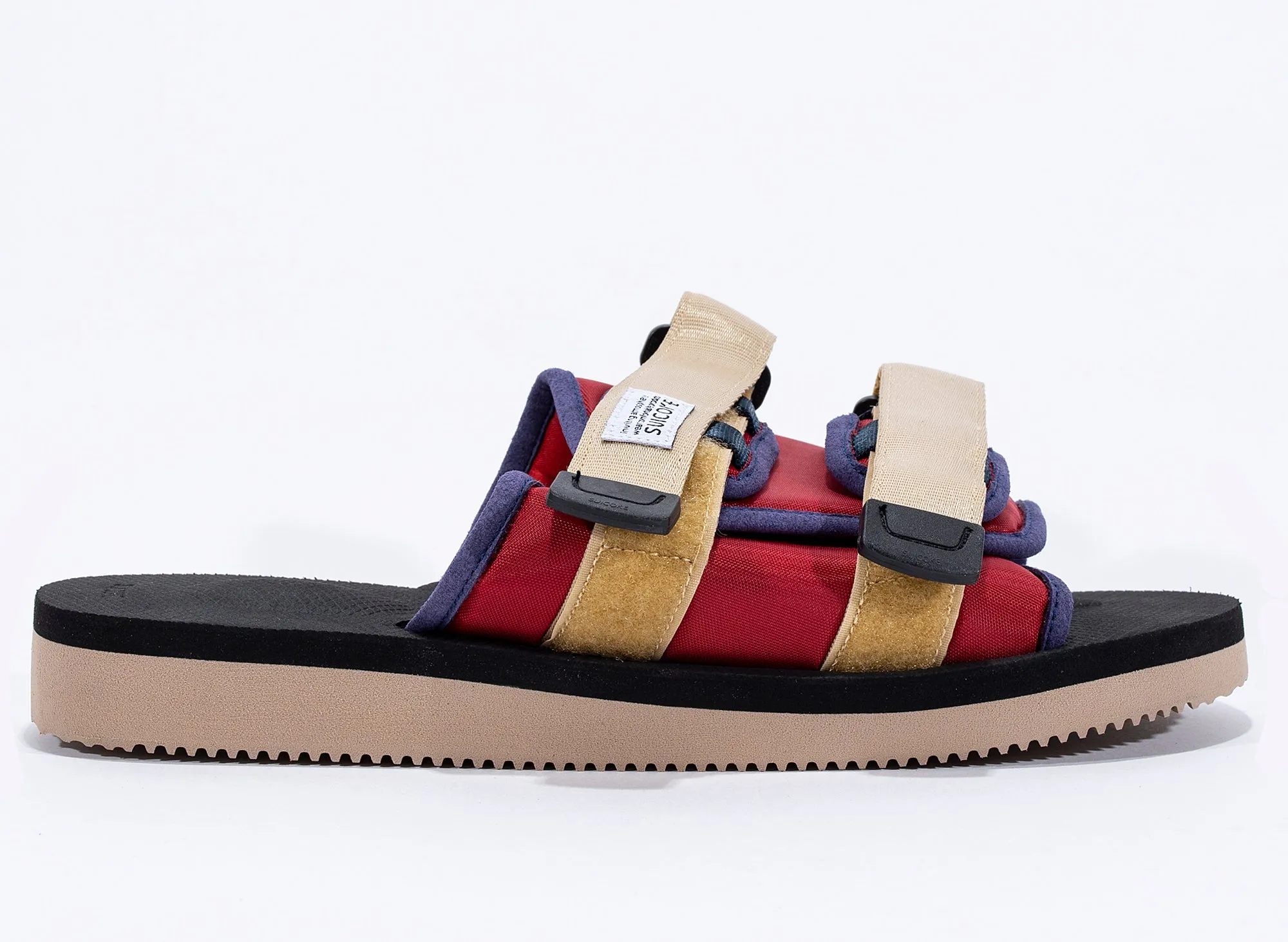 Hero Mode Lightweight Form Rainy Day Suicoke Moto-Cab Sandals in Red/Black
