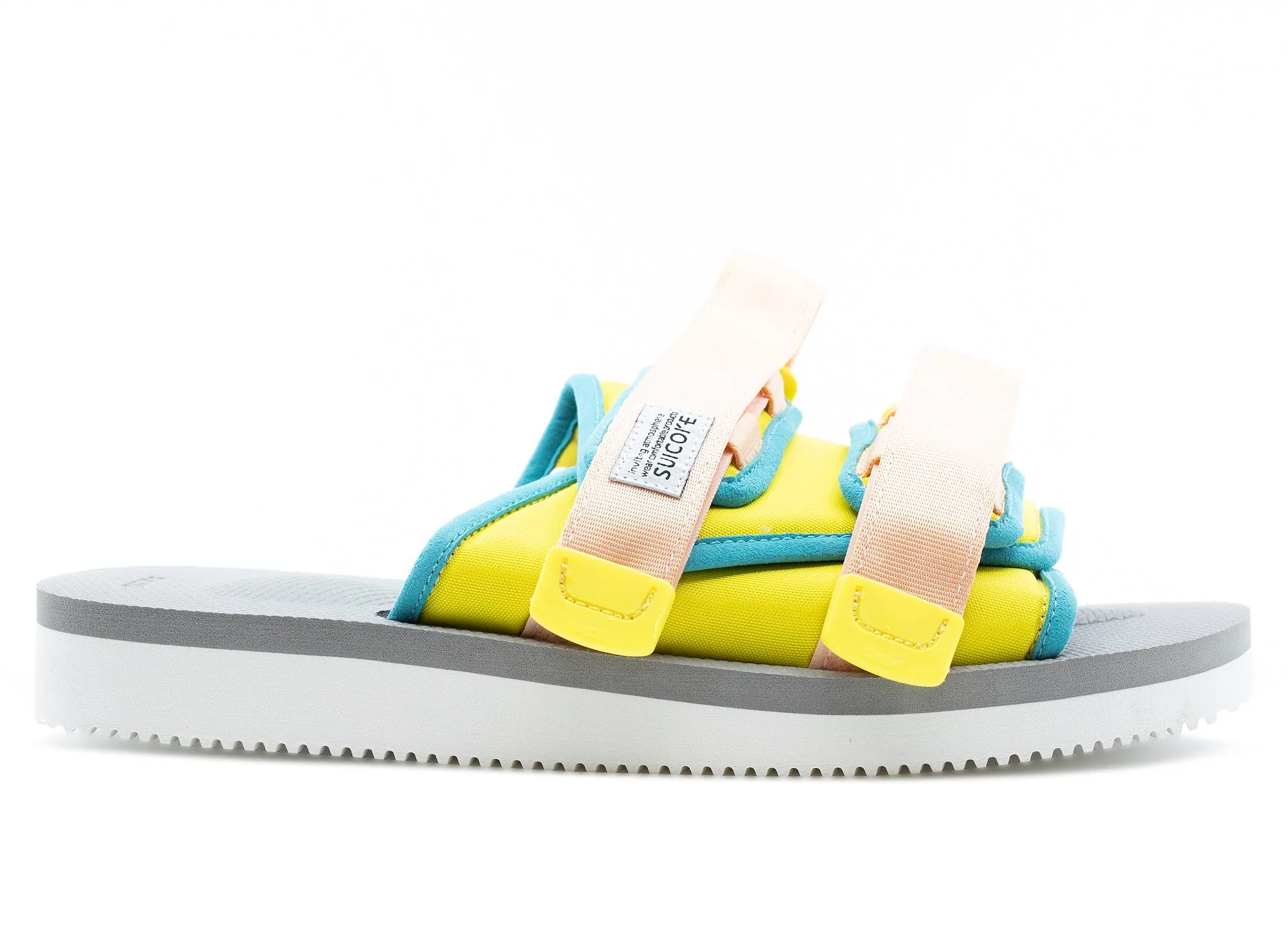High Arch Anti Bacterial Suicoke Moto-Cab Sandals in Yellow