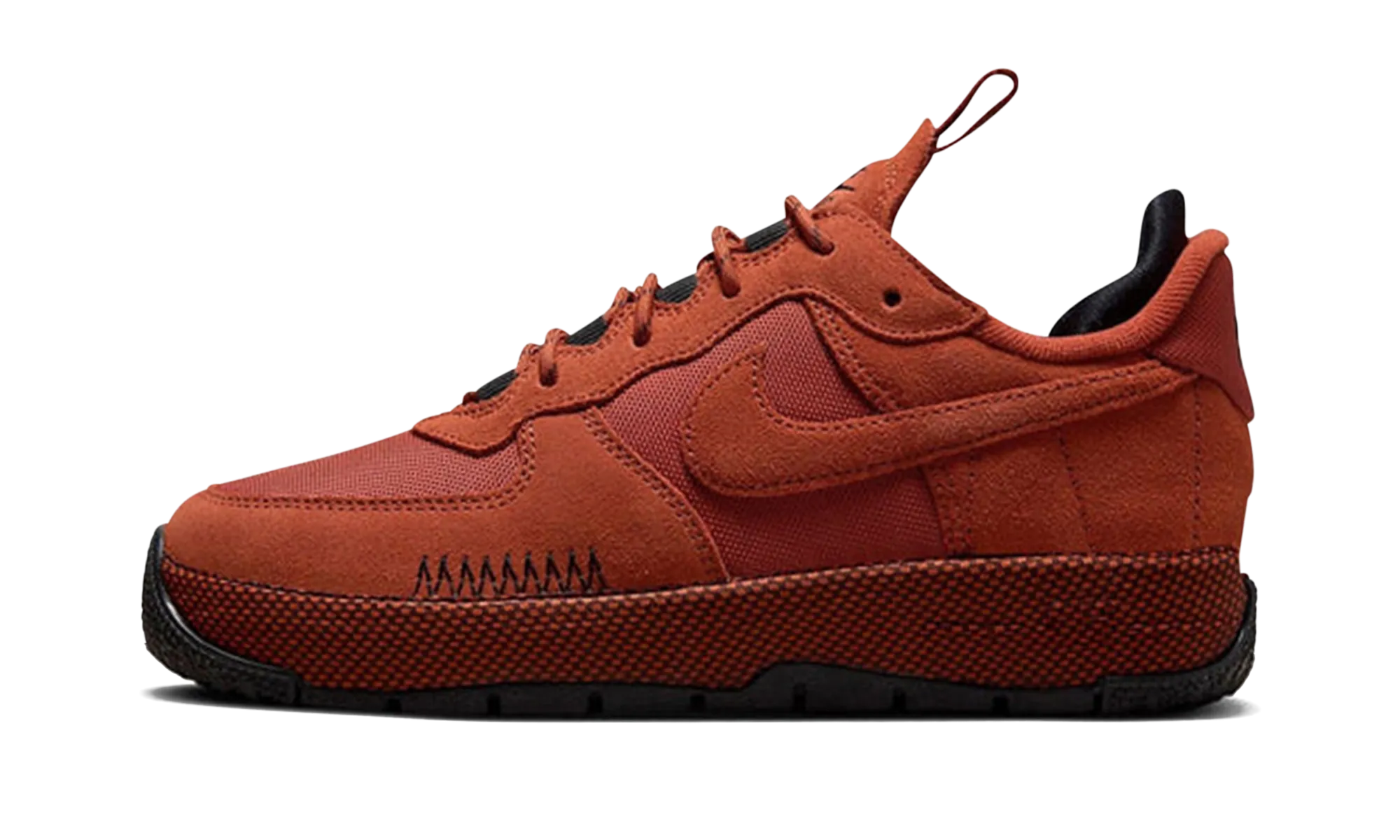 Nike Air Force 1 Wild Low WMNS "Rugged Orange" Sleek Outline