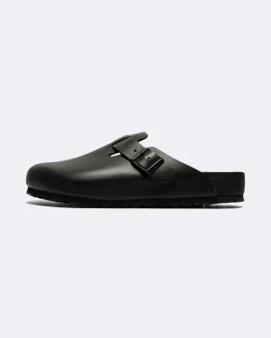 Boston Exquisite - Black Natural Leather Sandal Buckles