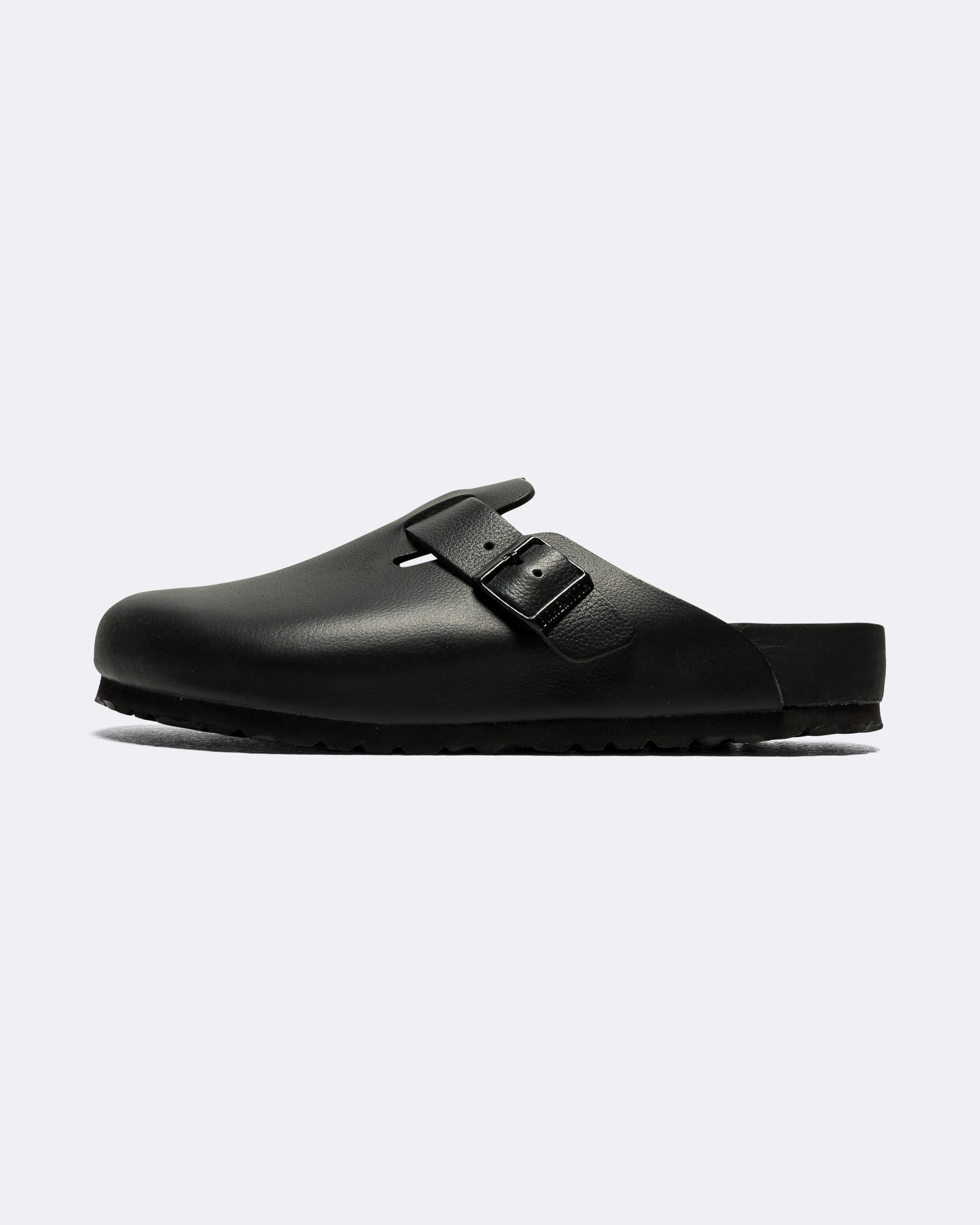 Boston Exquisite - Black Natural Leather Sandal Buckles