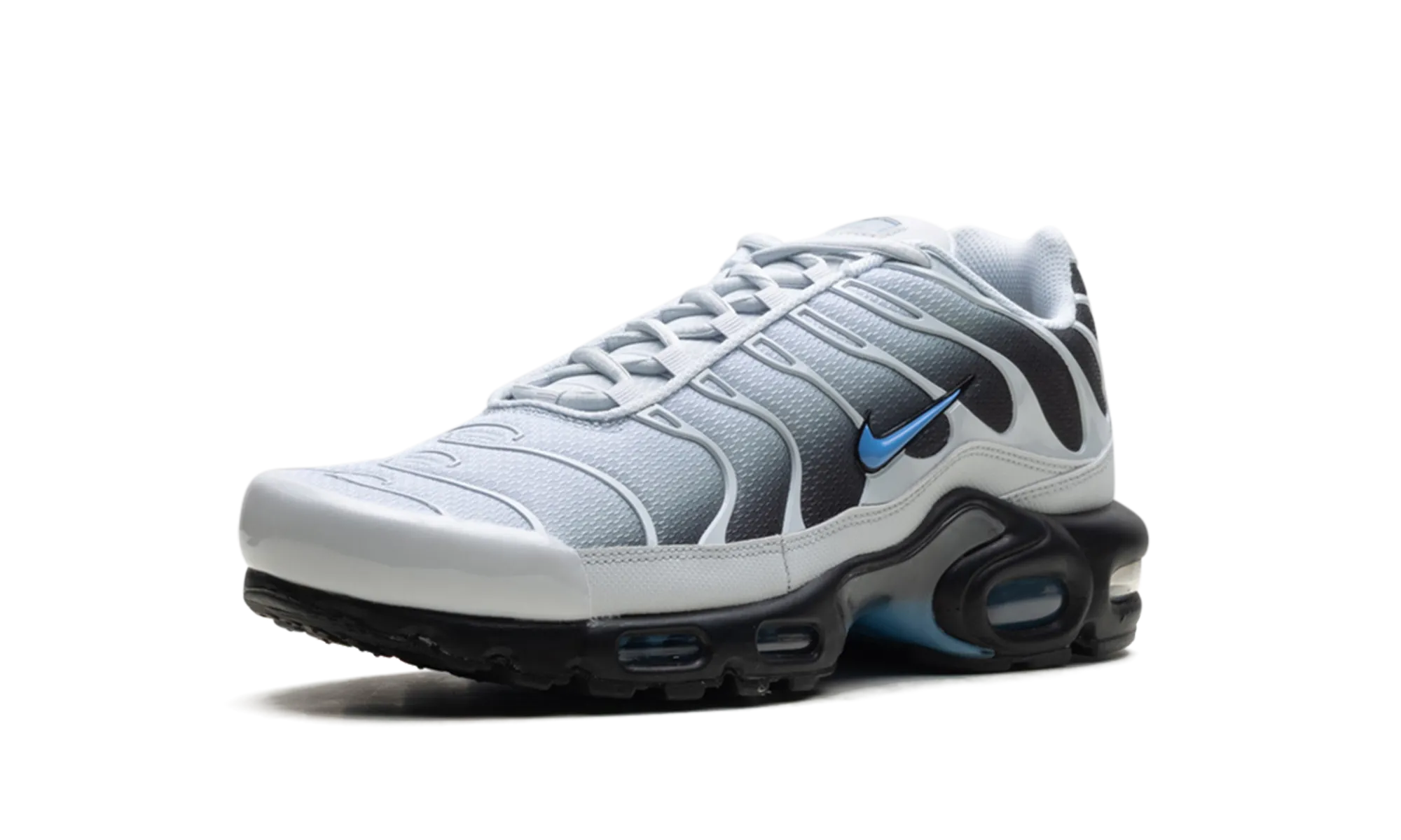 Air Max Plus "Grey University Blue Black" easy to put on marathon runner shoes