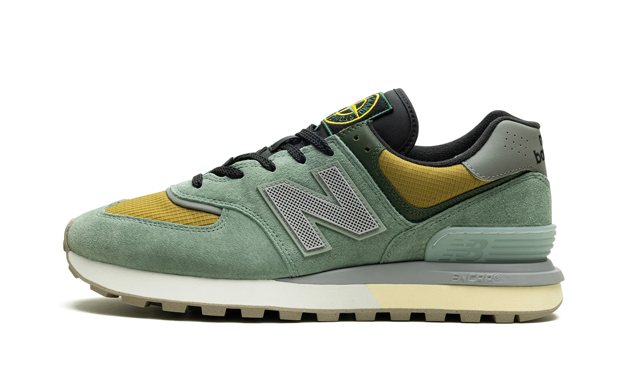 574 Legacy "Stone Island - Light Green" Slim Design breathable membrane shoes