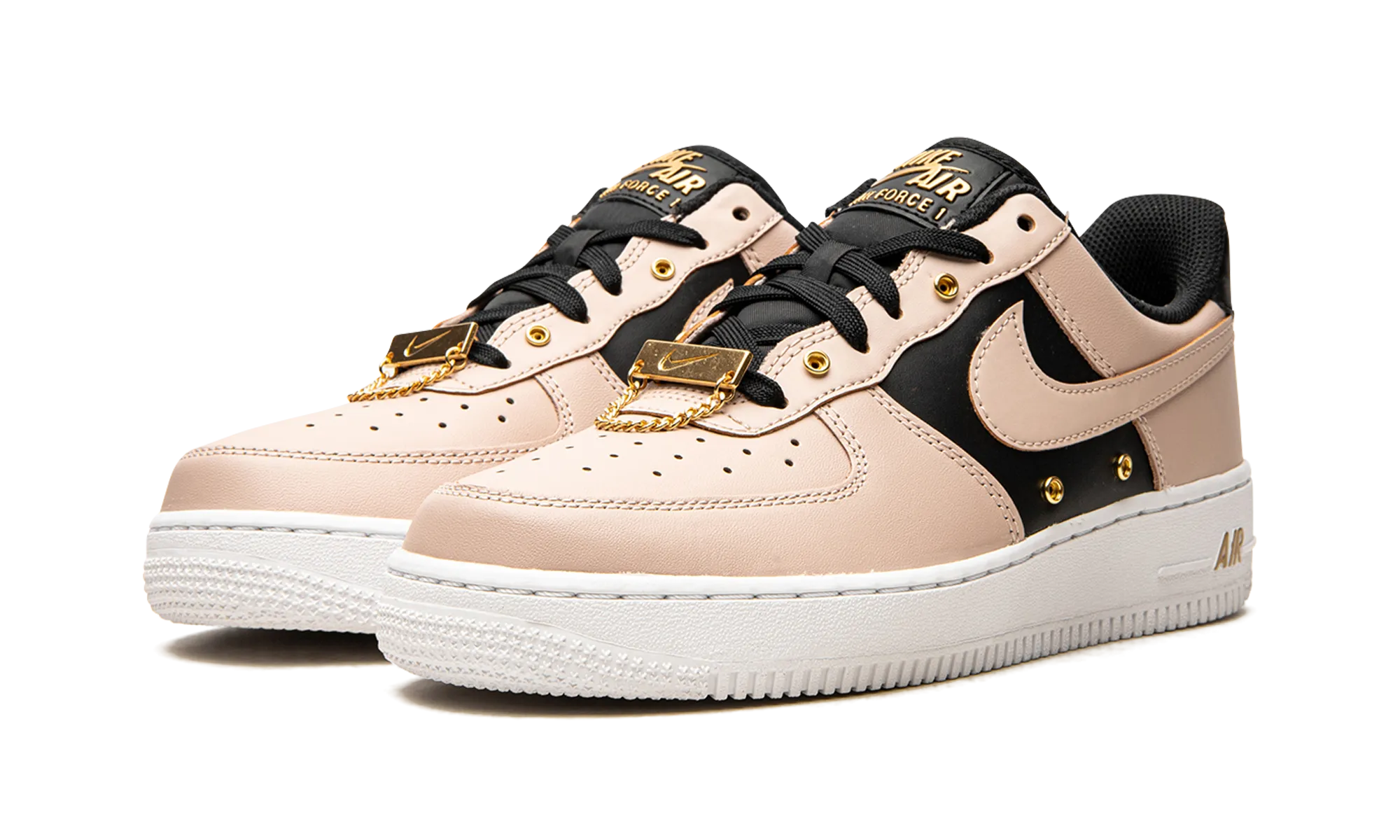 Air Force 1 Low PRM "Particle Beige / Gold Dubrae" Ventilation Port System Compression Molded Sole
