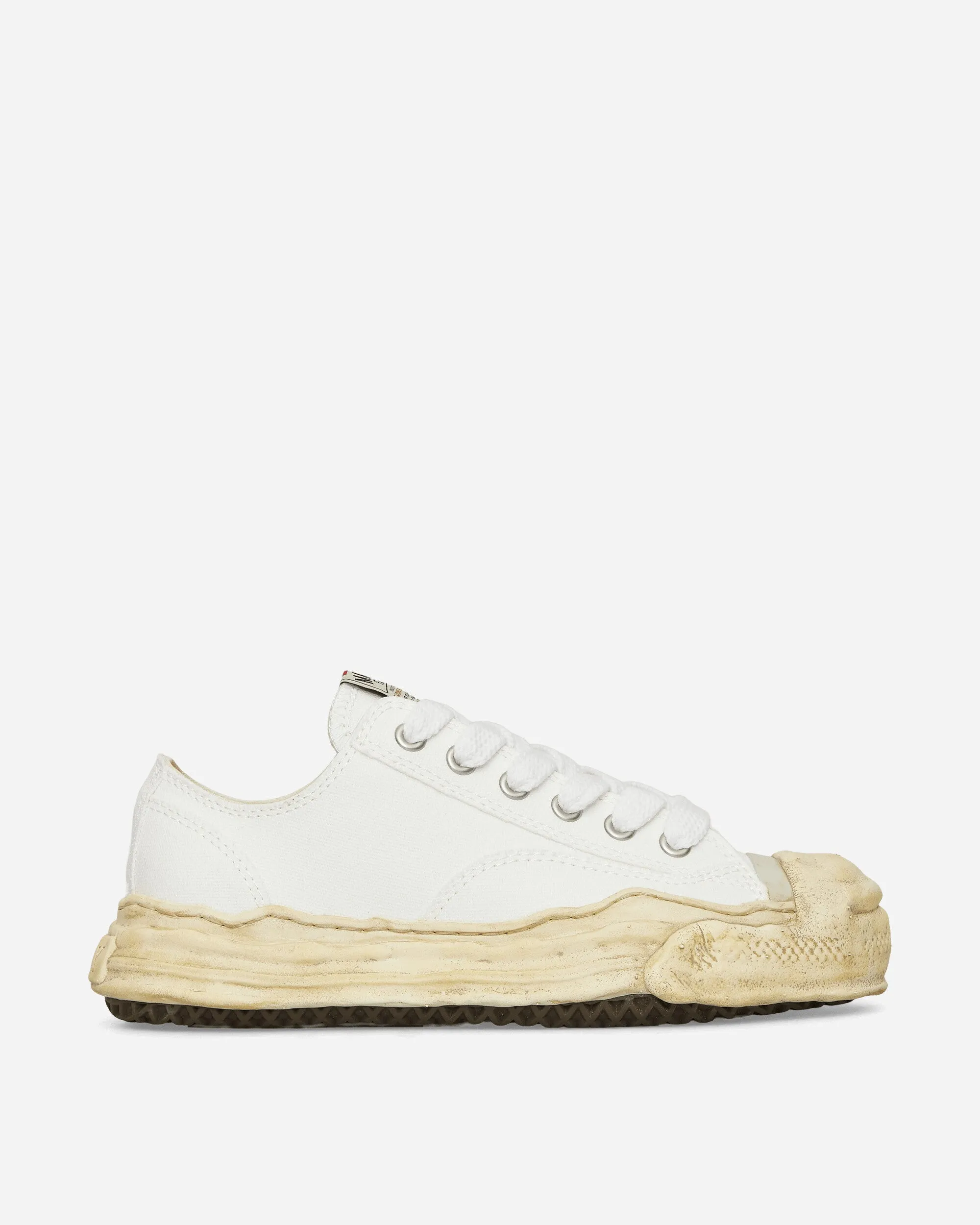 Hank OG Dyed Sole Canvas Low Sneakers White Easy Slip-On