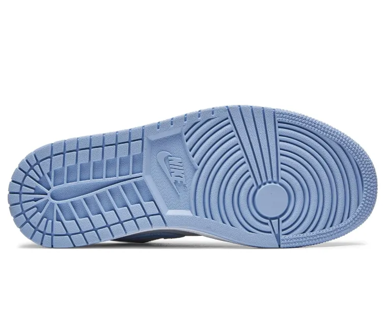 Air Cushioned Heel Women's Nike Air Jordan 1 Low (Football Grey/Aluminium Blue)