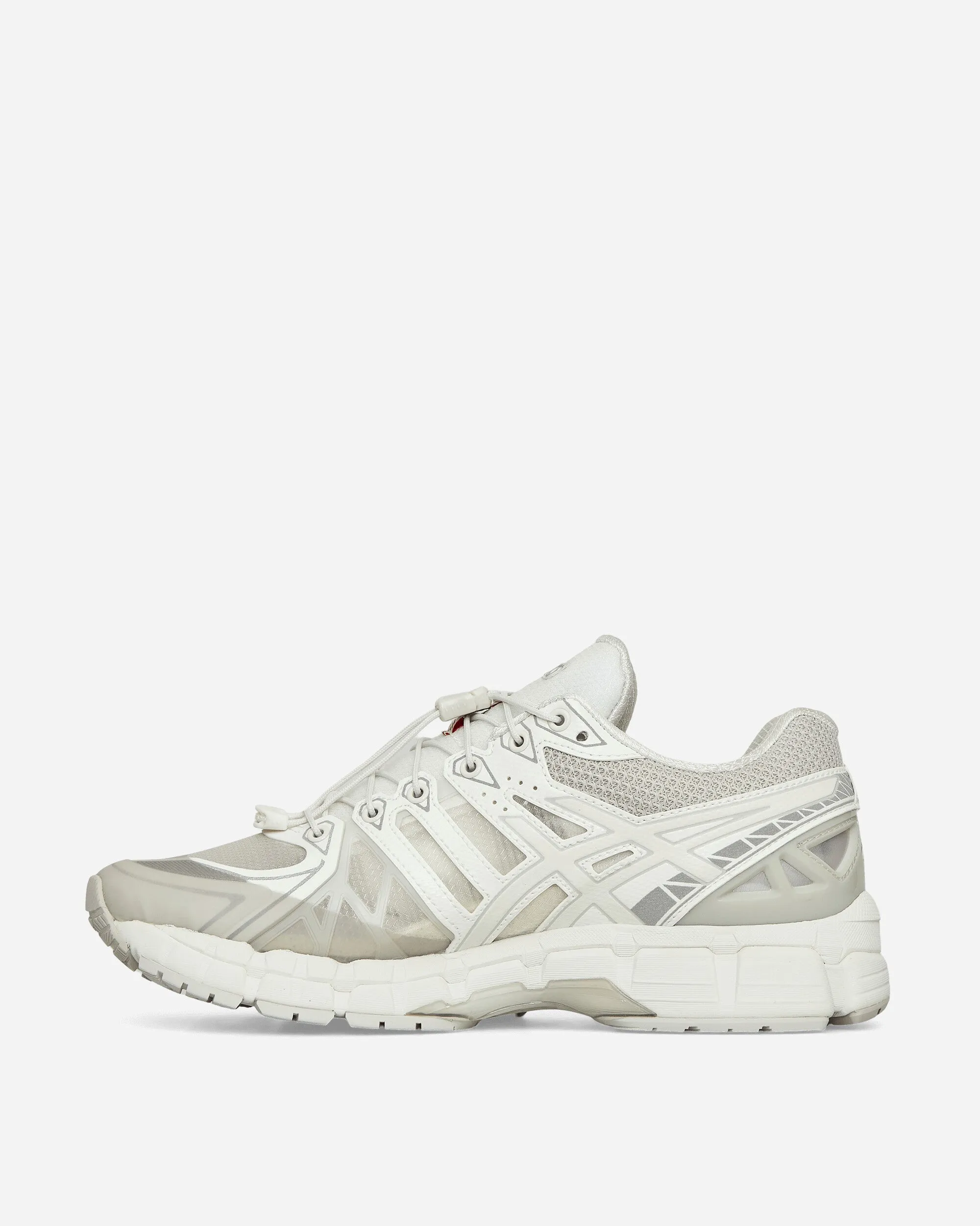 UNAFFECTED GEL-Kayano 20 Sneakers Cream / Lake Grey Zero Drop Platform Breath Detail