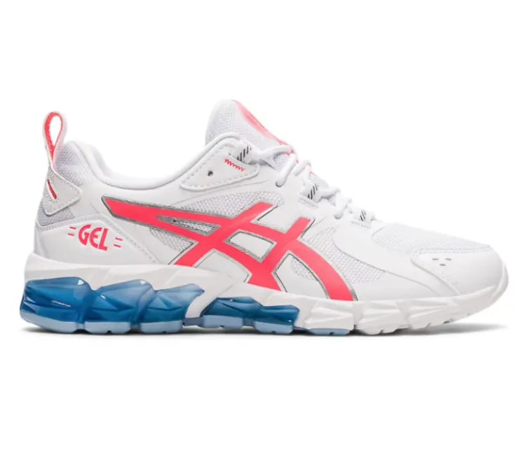 Women's Asics Gel-Quantum 180 6 (White/Blazing Coral) Street Style Flex Grip