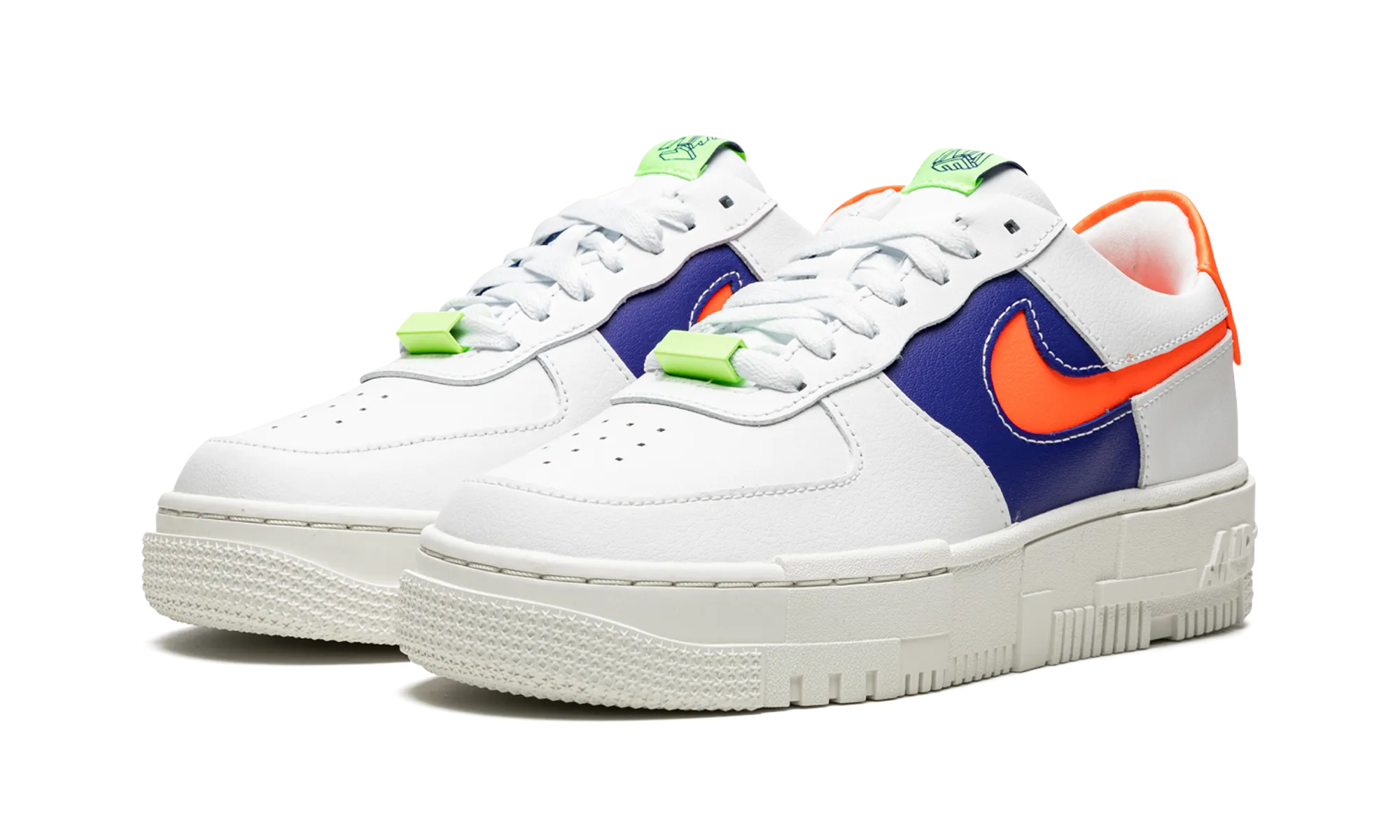 AIR FORCE 1 LO PIXEL MNS WMNS "White Concord Crimson" Toe Protection Water Resistant Technology