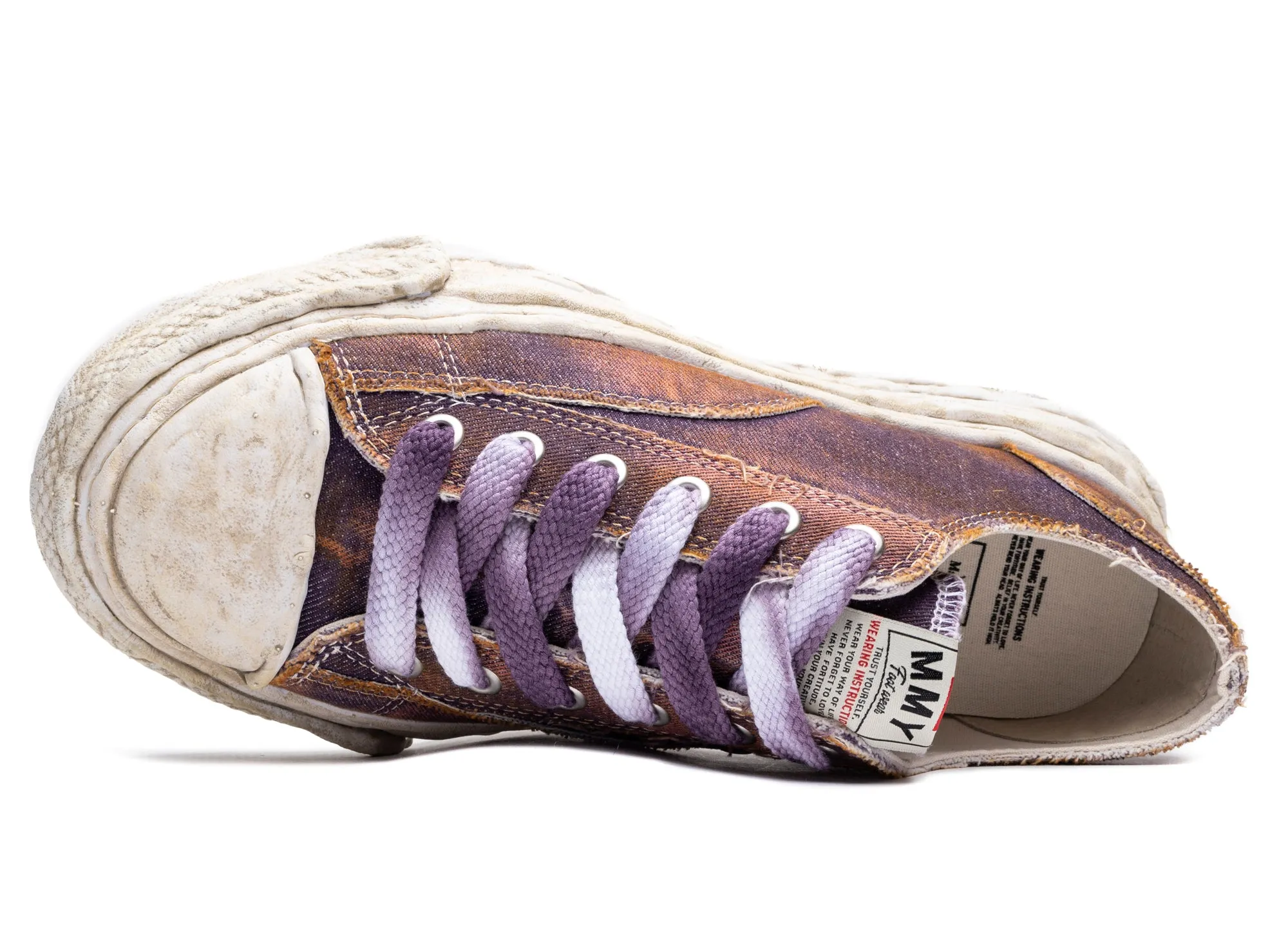 Maison Mihara Yasuhiro Denim Peterson Low in Purple Leather Touch Quick Pack