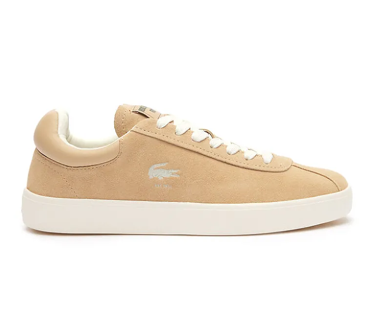 MeshUpper Flex Grip Women??s Lacoste Baseshot 124 2 SFA (Light Brown/Off White)
